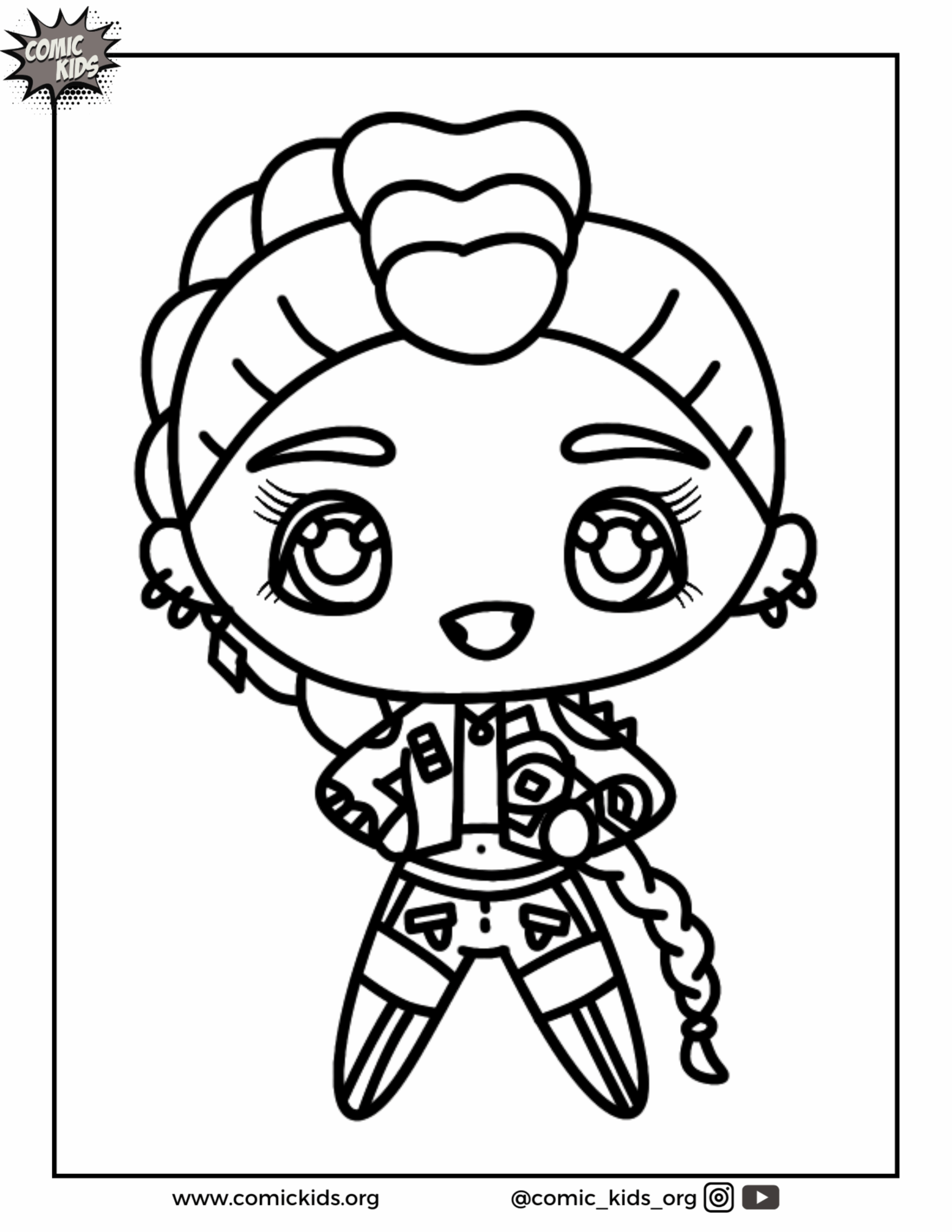 Free Cartoon Coloring Pages And Free Drawing Pages For Kids Comic Kids