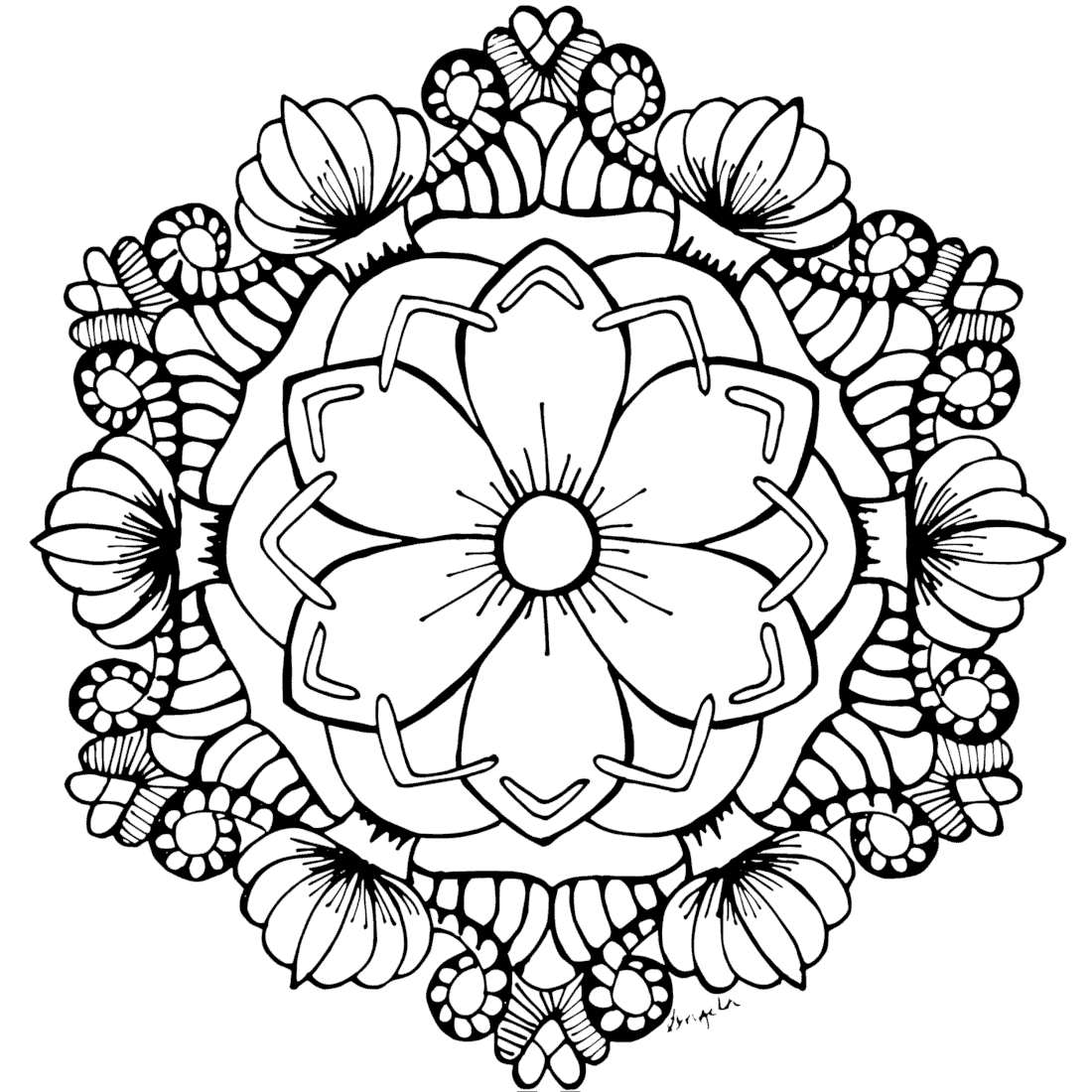 Free Coloring Pages For You To Print Monday Mandala Free Coloring Pages For You To Print Monday Mandala