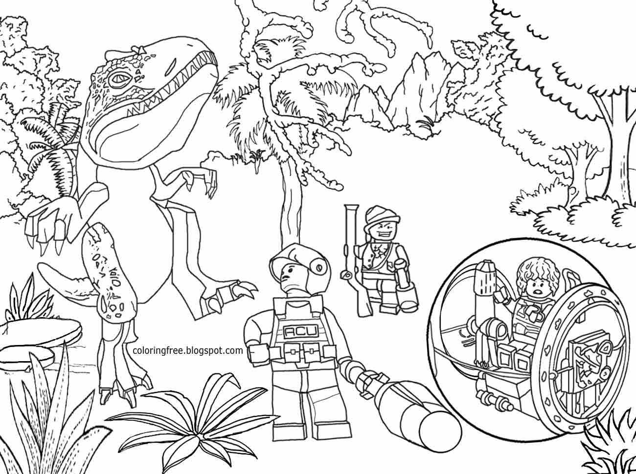 Free Coloring Pages Printable Pictures To Color Kids Drawing Ideas Prehistoric Jurassic World Dinosaurs Park Science Fiction Coloring Pages