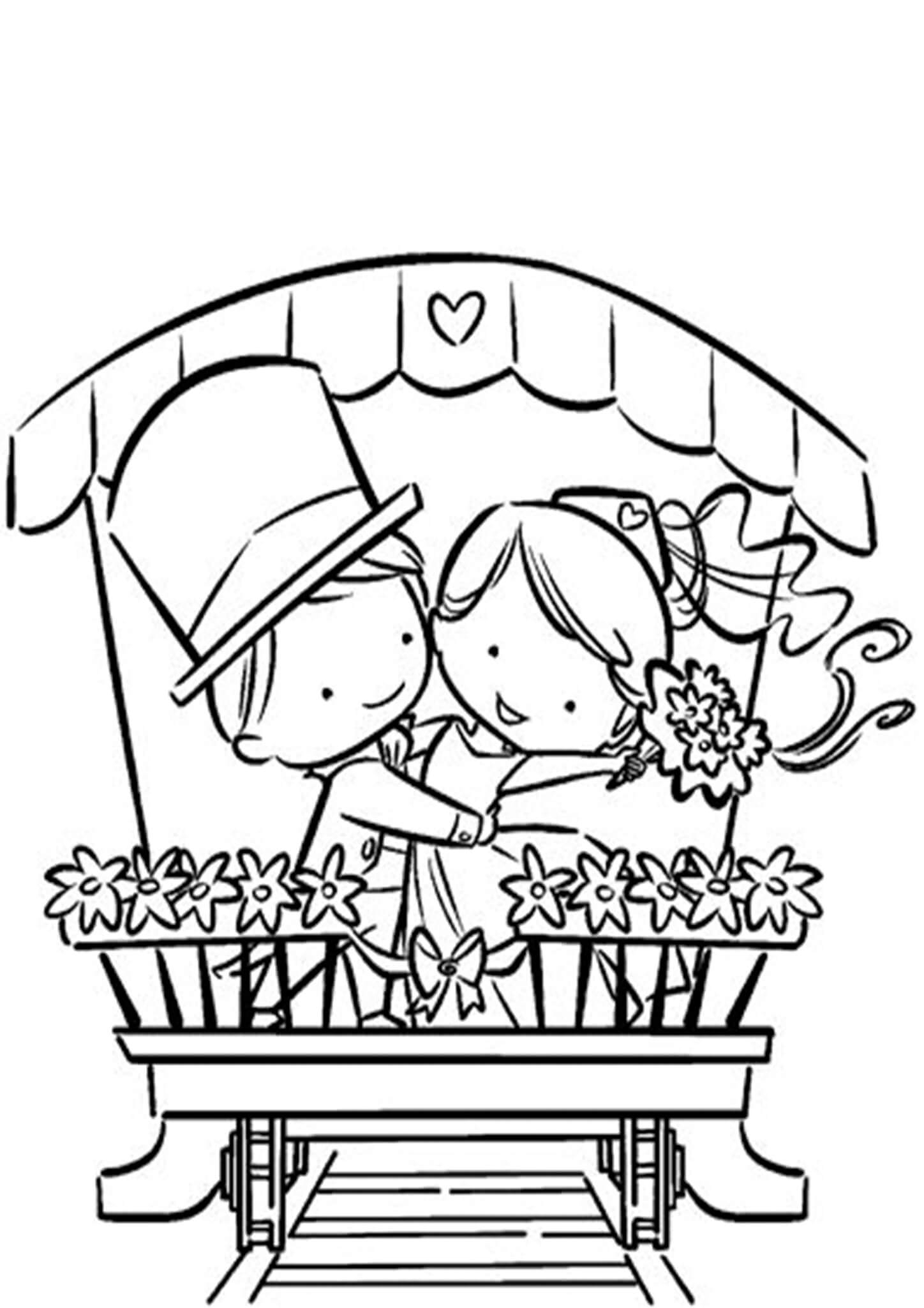 Free Easy To Print Wedding Coloring Pages Tulamama