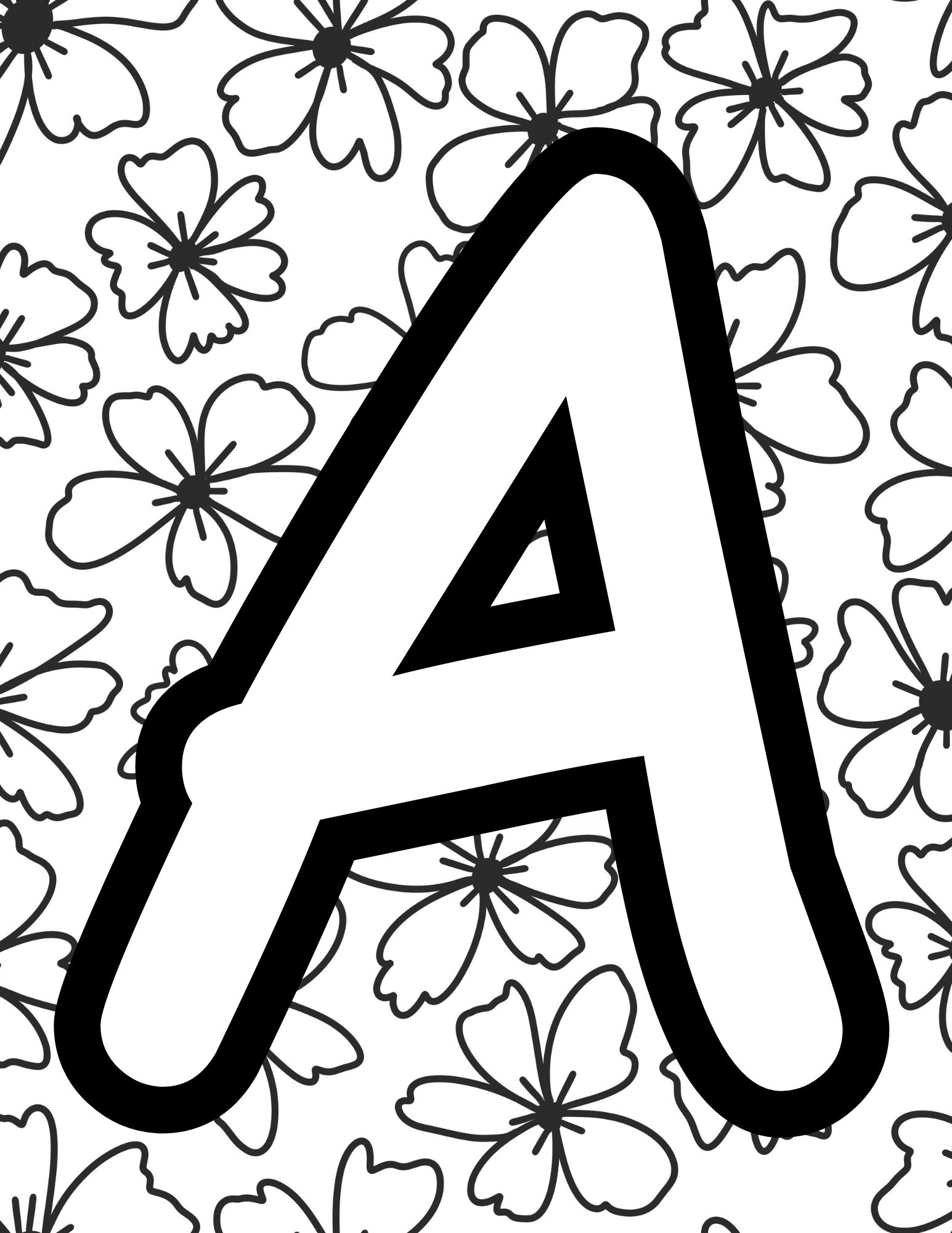 Free Letter Coloring Pages