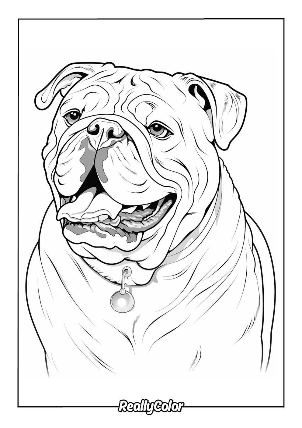 Bulldog Coloring Pages Printable