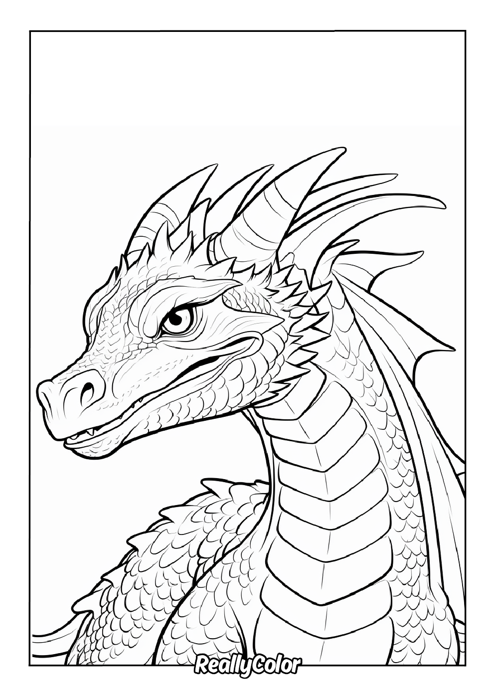 dragon coloring pages printables