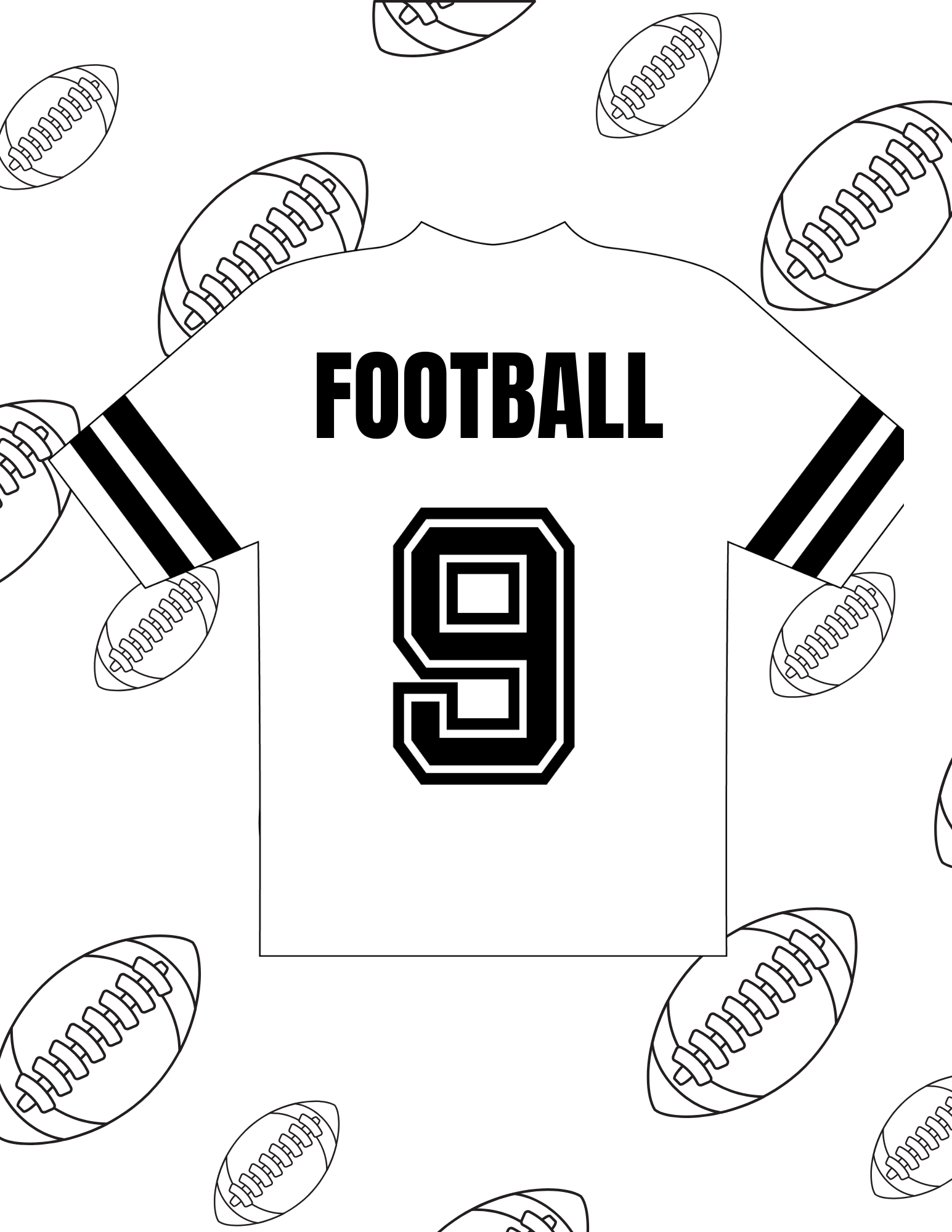 football coloring pages free football coloring pages free