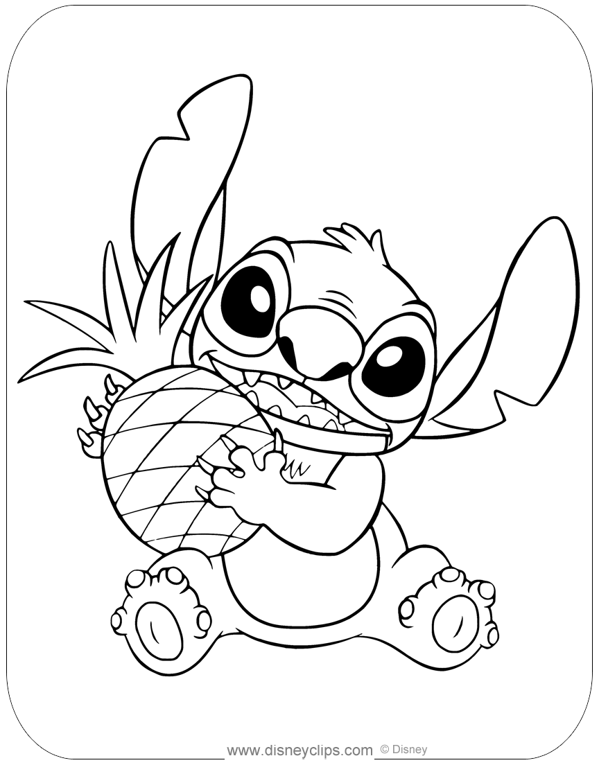 stitch coloring pages printable