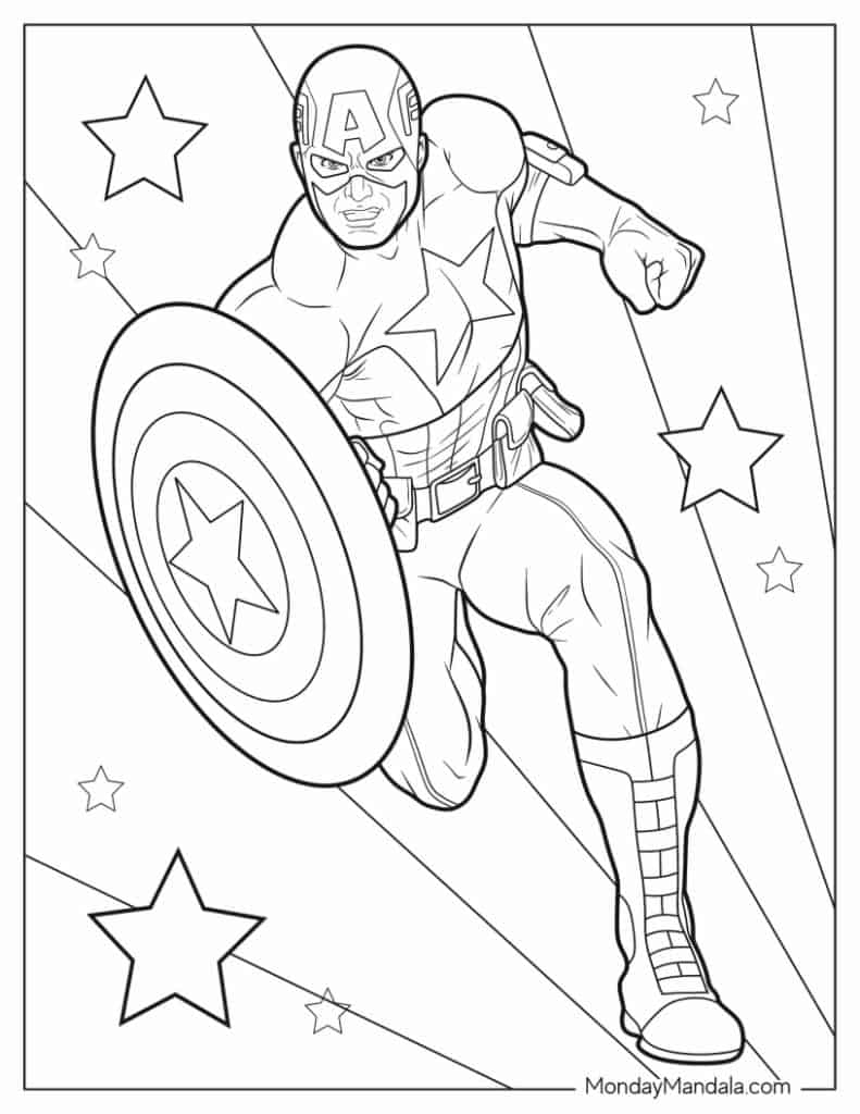 Free Printable Superhero Coloring Sheets For Kids Crazy Little Worksheets Library