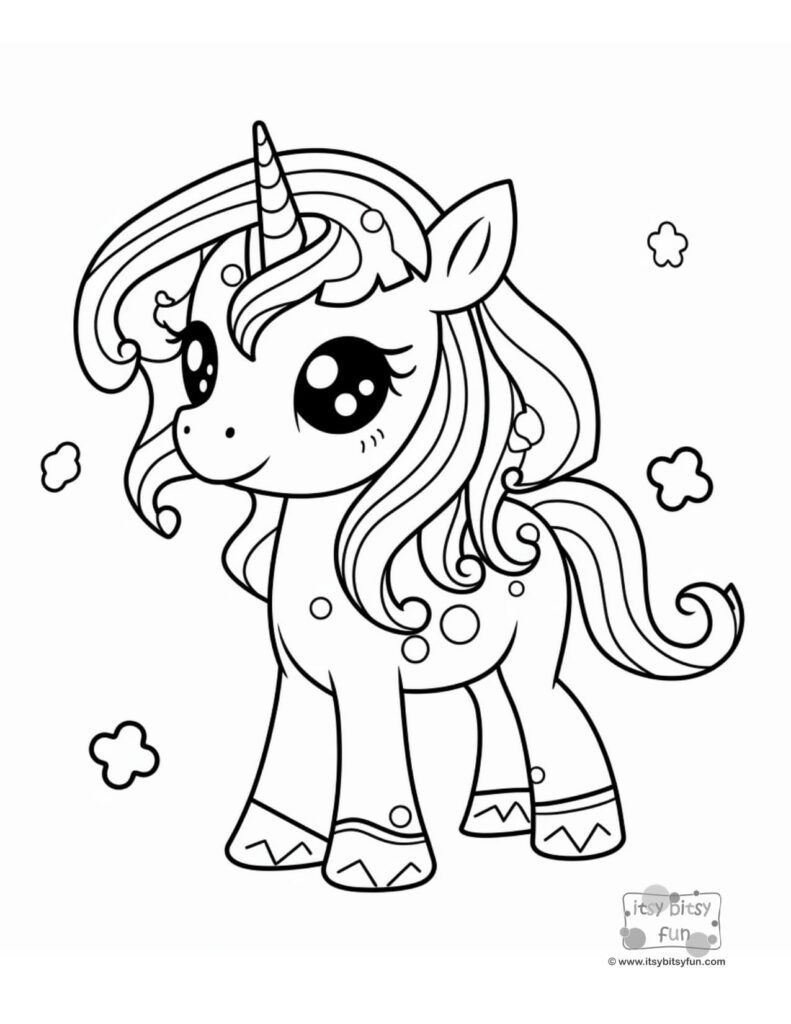 unicorn coloring pages easy unicorn coloring pages easy