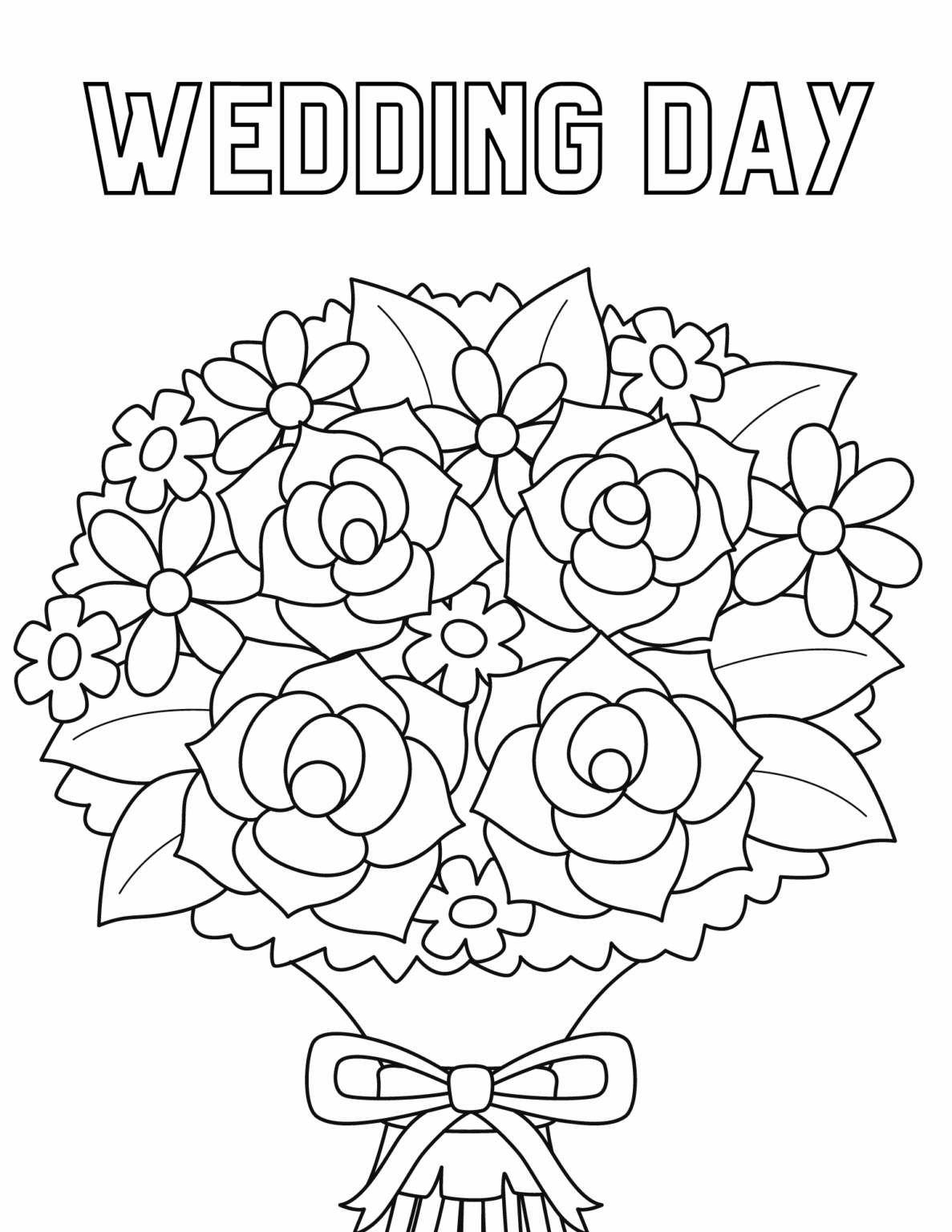 Printable Wedding Coloring Pages - King Printables
