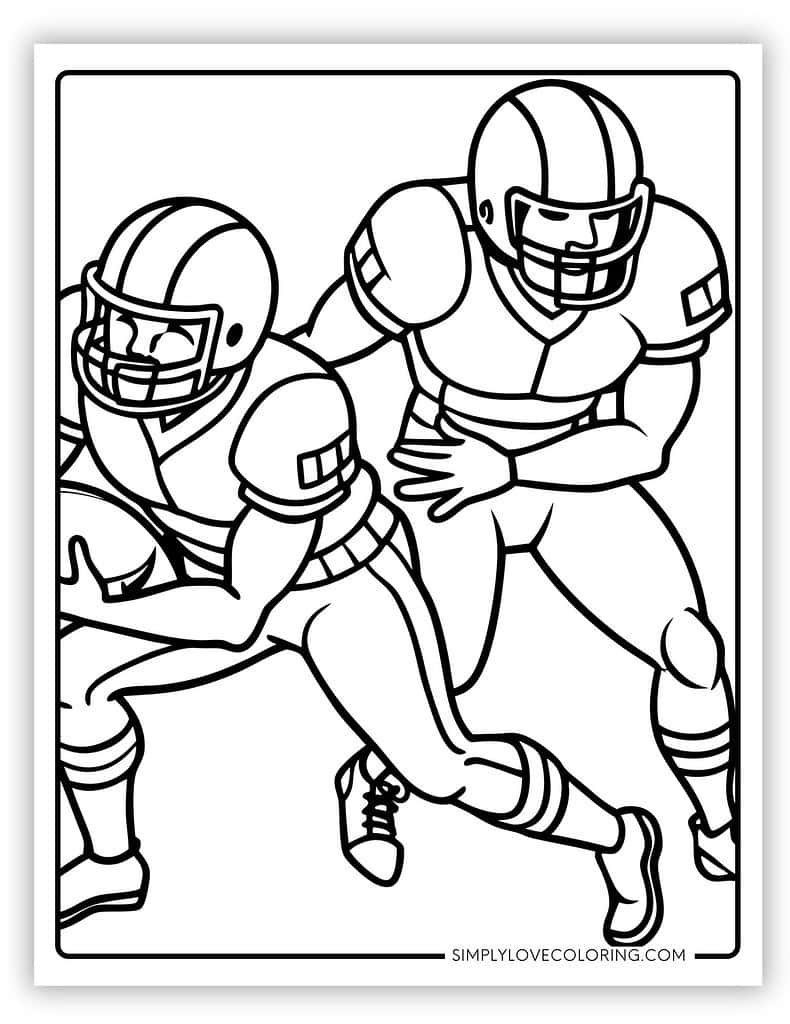 Fun Football Coloring Pages Free PDF Printables Simply Love Coloring Fun Football Coloring Pages Free PDF Printables Simply Love Coloring