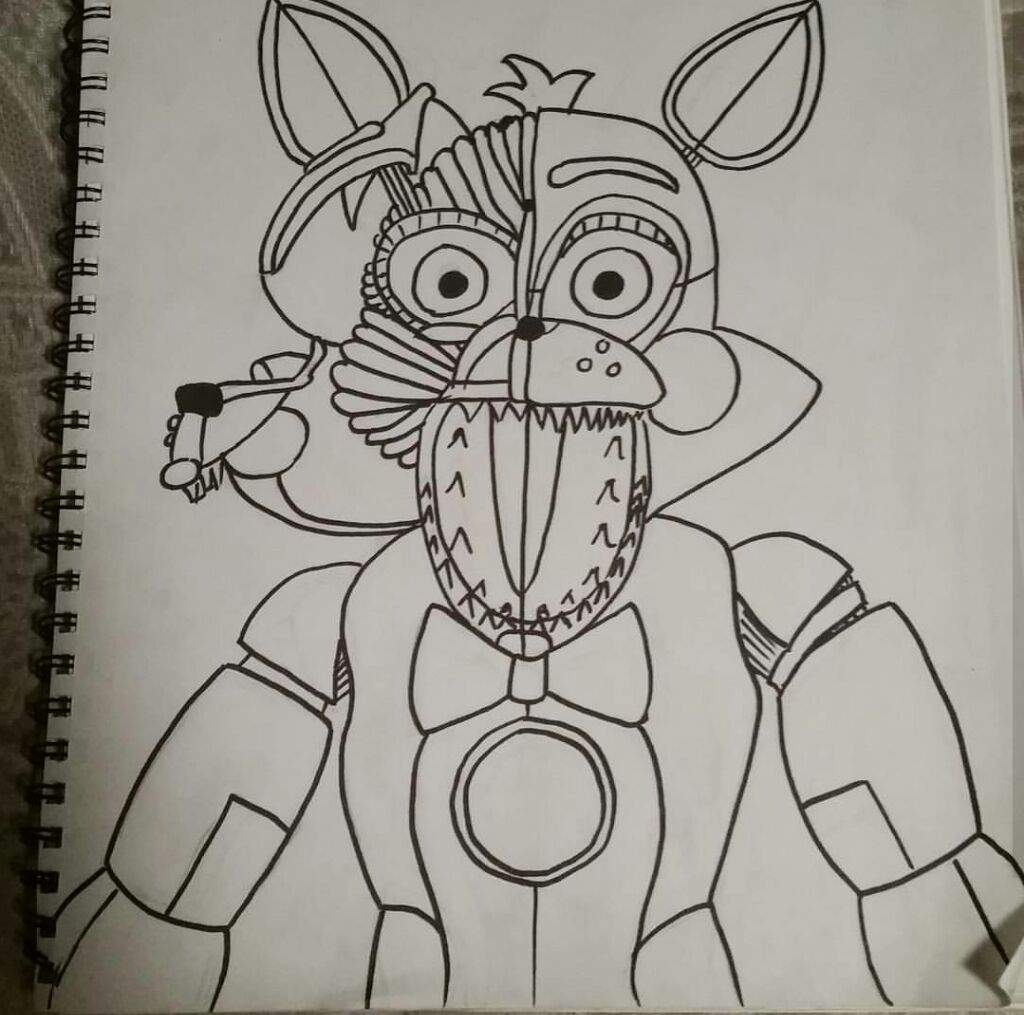 Funtime Foxy Drawing FNAF Sister Location Amino