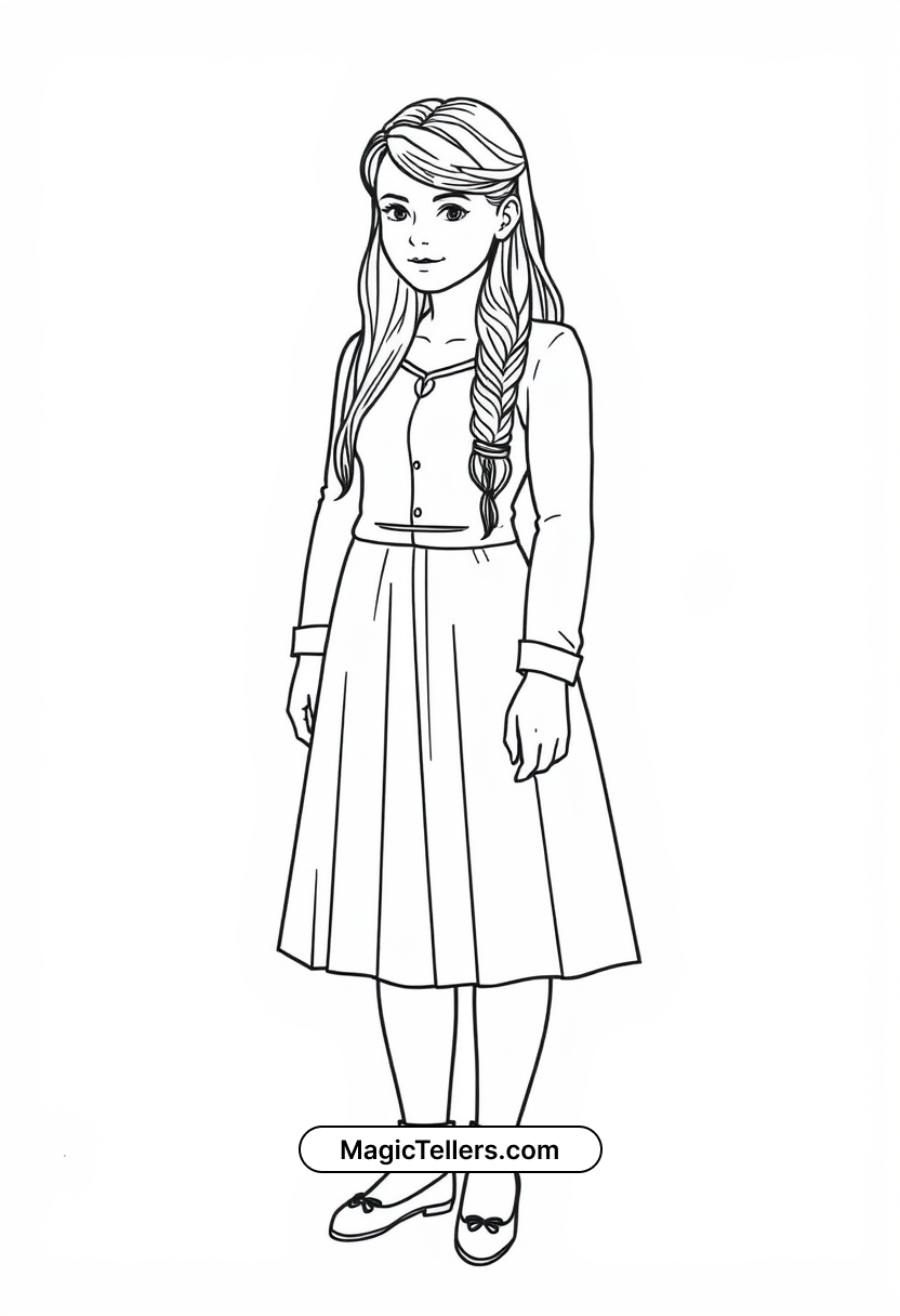 Ginny Weasley Bonnie Wright Coloring Page