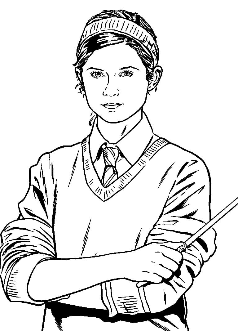 Ginny Weasley Free Printable Coloring Pages