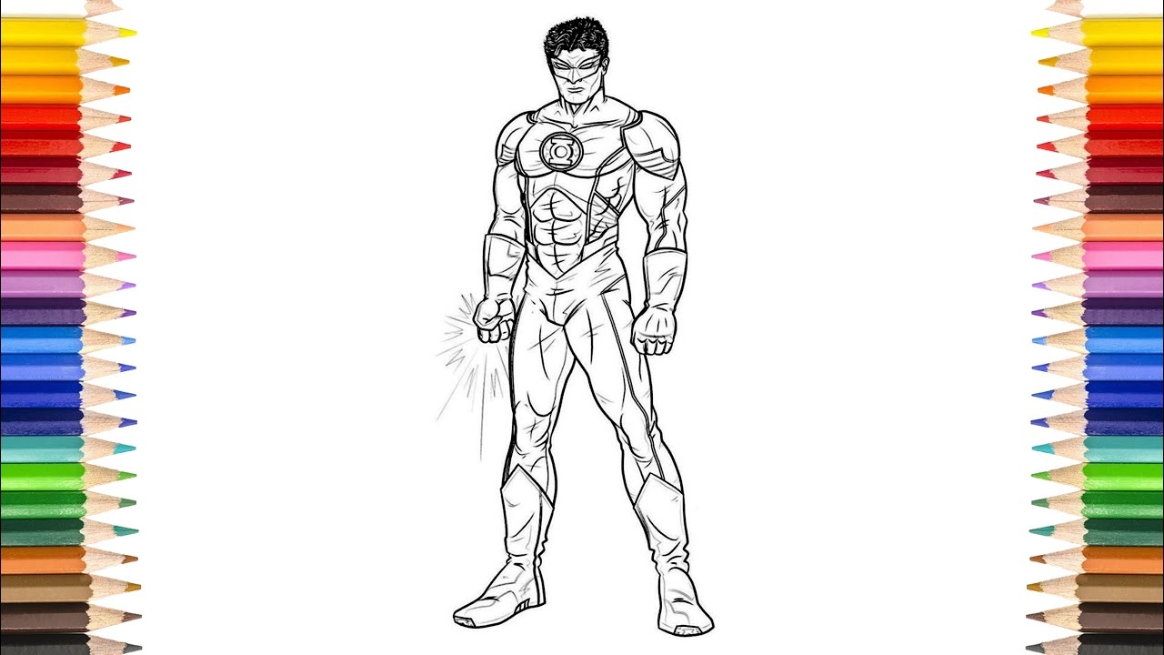 green lantern coloring sheets