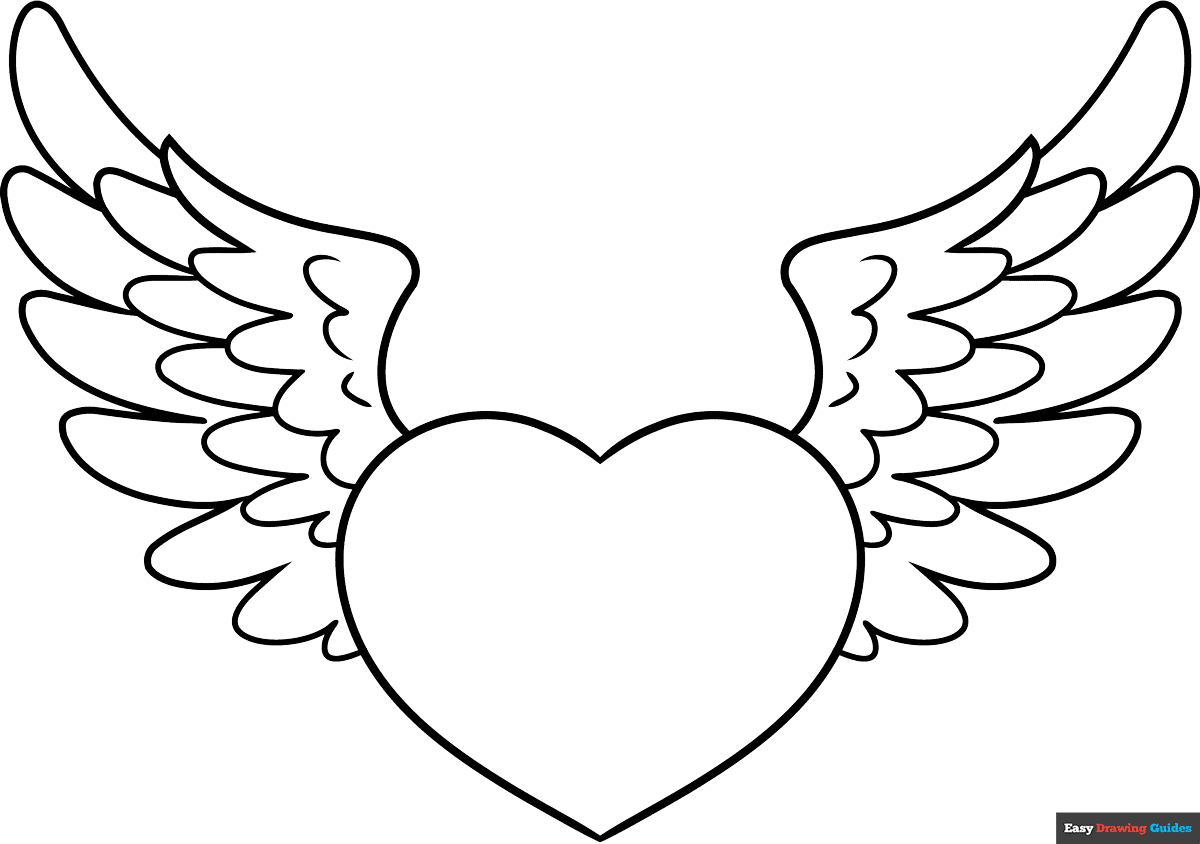 angel wings coloring pages