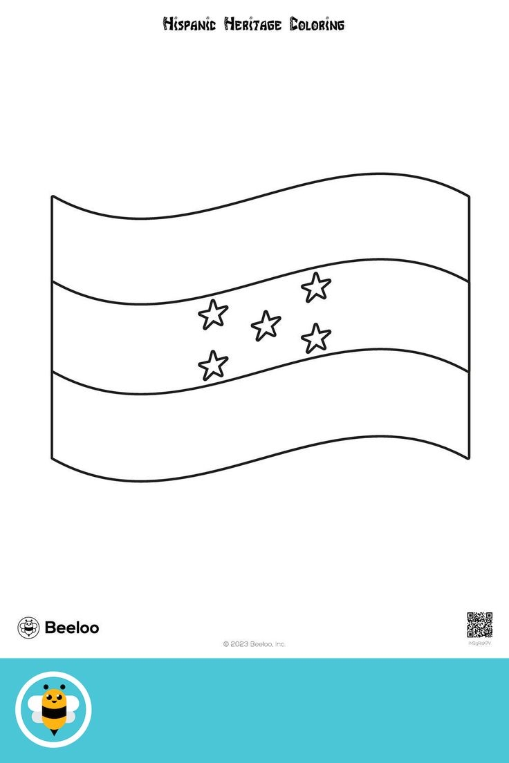 Hispanic Heritage Coloring Honduras