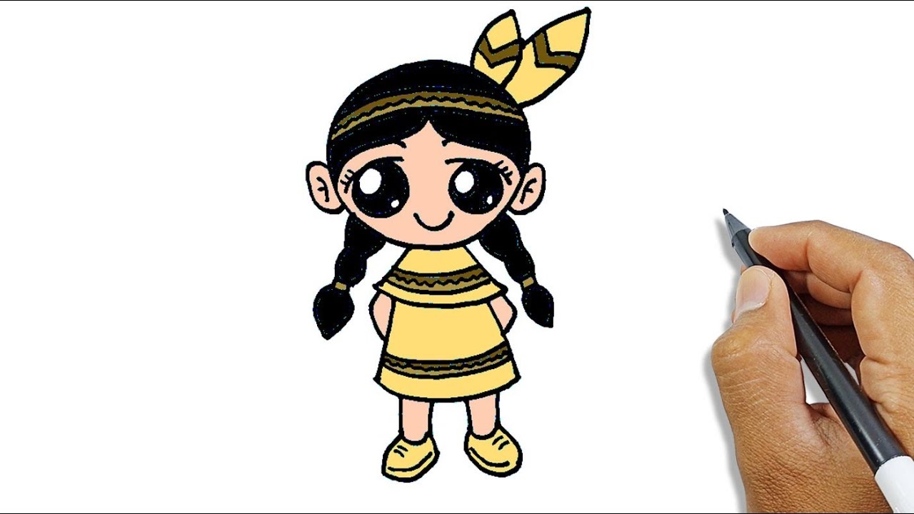 native american drawings easy