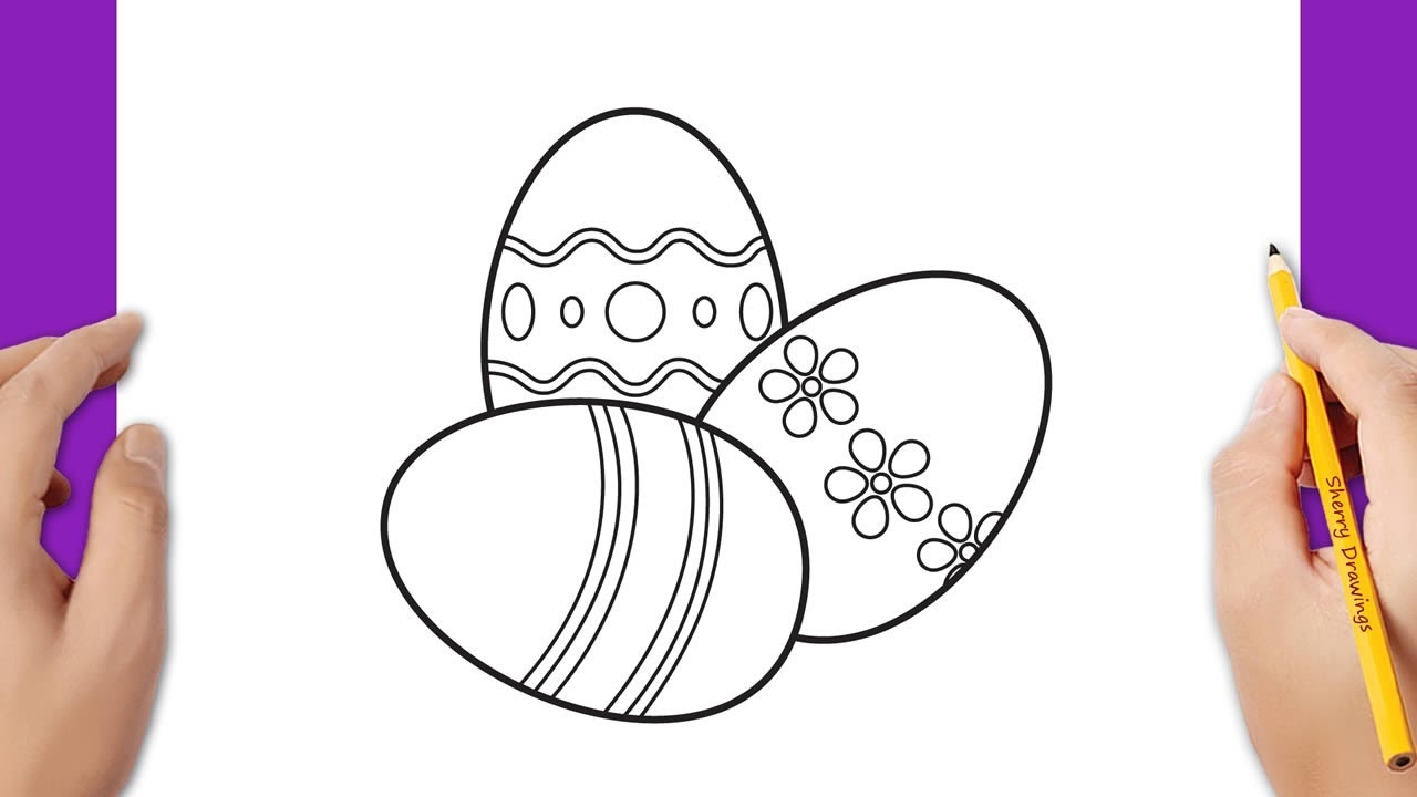 Drawings Of Easter Eggs