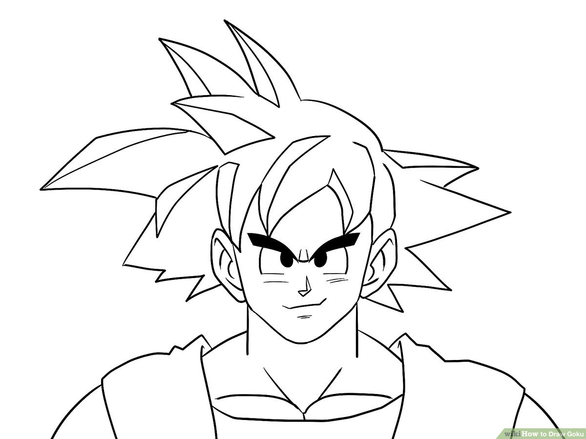 How To Draw Goku 14 Steps with Pictures WikiHow