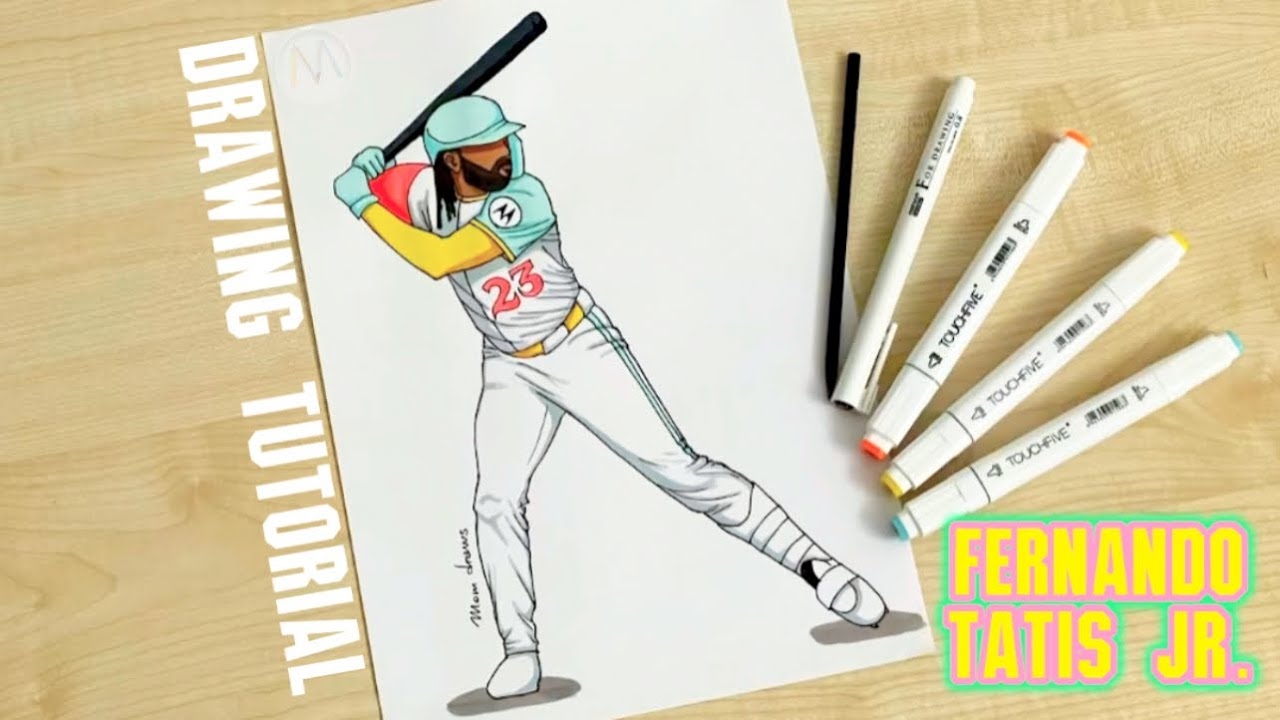 How To Draw MLB Baseball Players San Diego Padres How To Draw Fernando Tatis Jr YouTube How To Draw MLB Baseball Players San Diego Padres How To Draw Fernando Tatis Jr YouTube