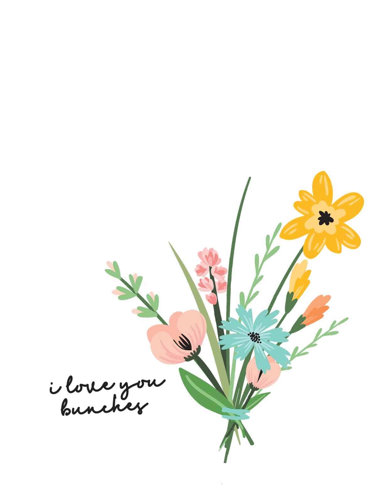 I Love You Bunches Flower Handprint Craft Skip To My Lou I Love You Bunches Flower Handprint Craft Skip To My Lou