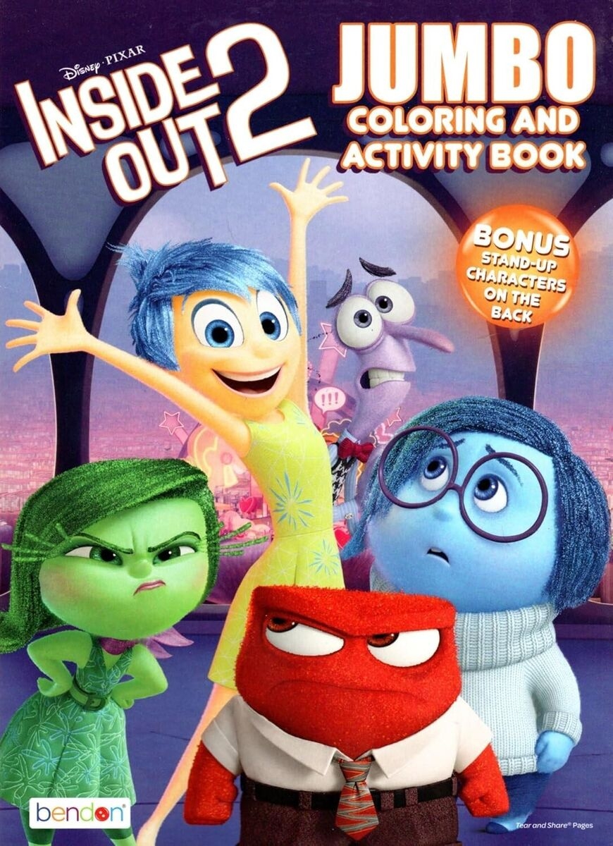 inside out 2 colouring pages