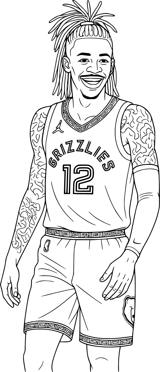 Ja Morant Coloring Pages 100 Free Printable Fun