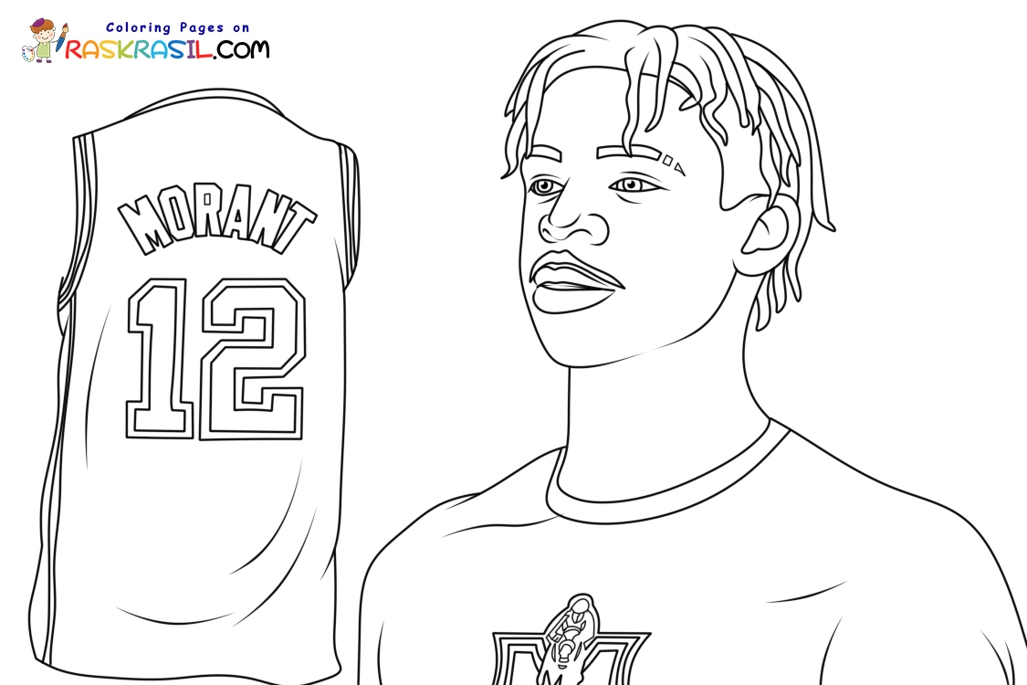 Ja Morant Coloring Pages