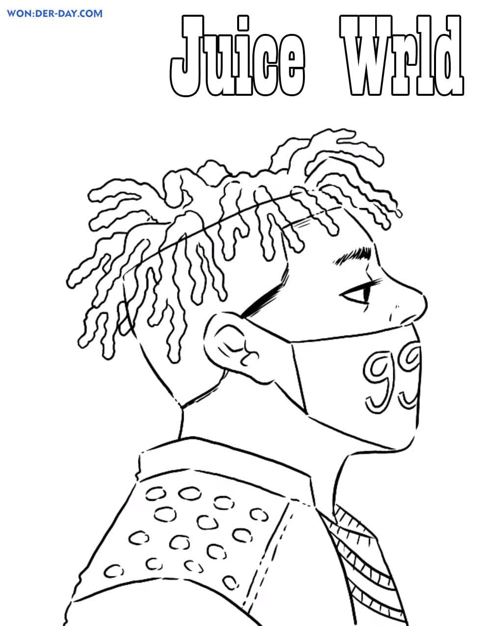 Juice WRLD Coloring Pages Free Coloring Pages Juice WRLD Coloring Pages Free Coloring Pages