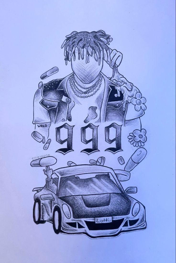 Juice Wrld Drawing Ideas