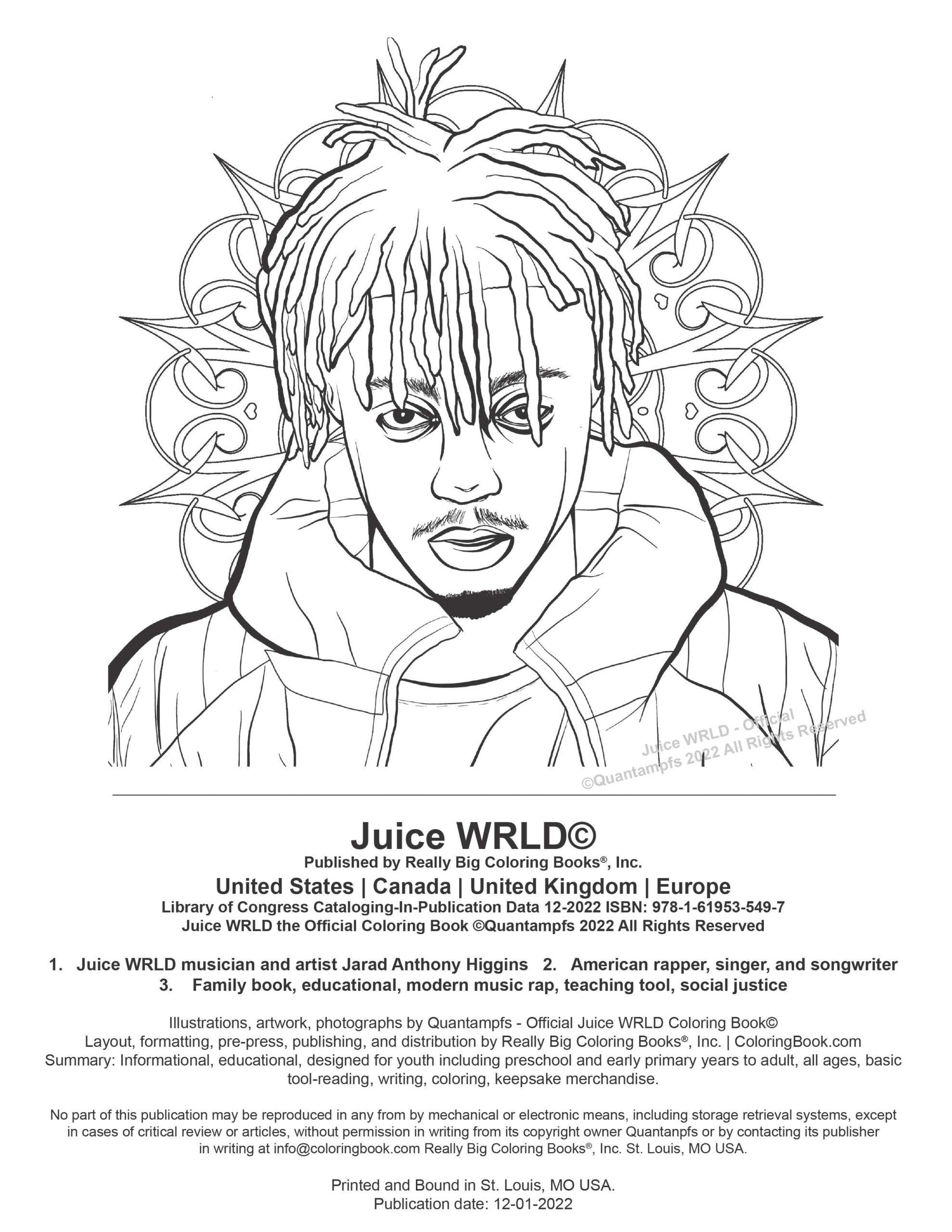 Juice WRLD The Official Coloring Book Walmart ca