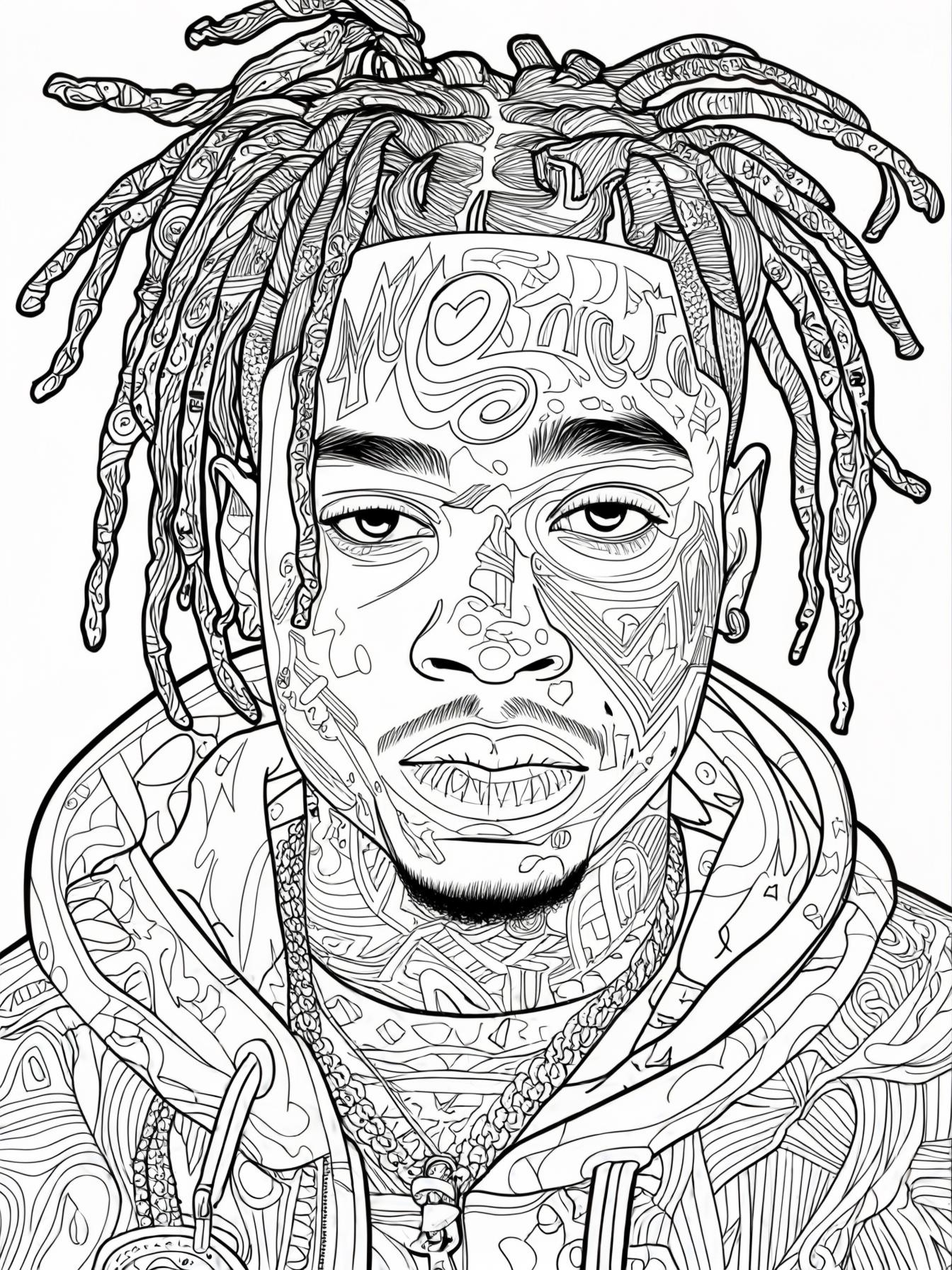 Juice Wrld Tribute Coloring Pages Cool Coloring Pages