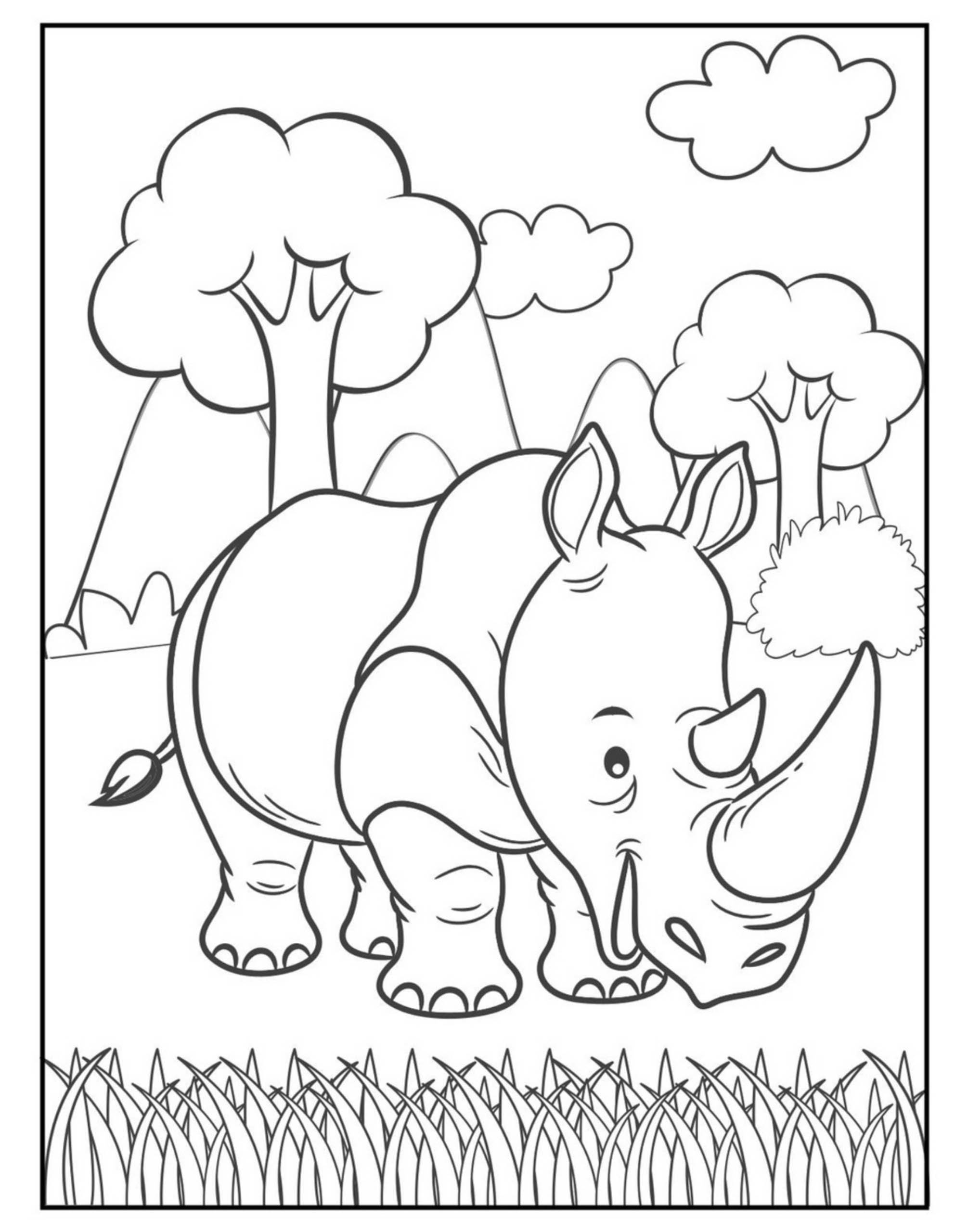 Jungle Animals Coloring Book For Kids GN Press Unleashing Creativity Through Books
