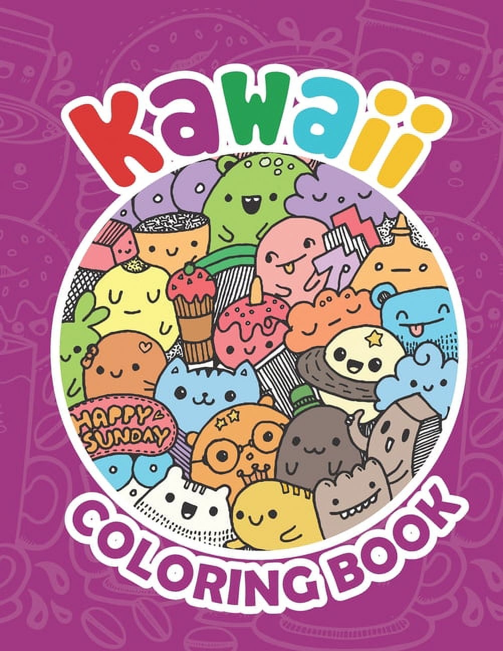 Kawaii Coloring Book Kawaii Coloring Book For Teens Kawaii Doodle Cute Japanese Style Paperback Walmart