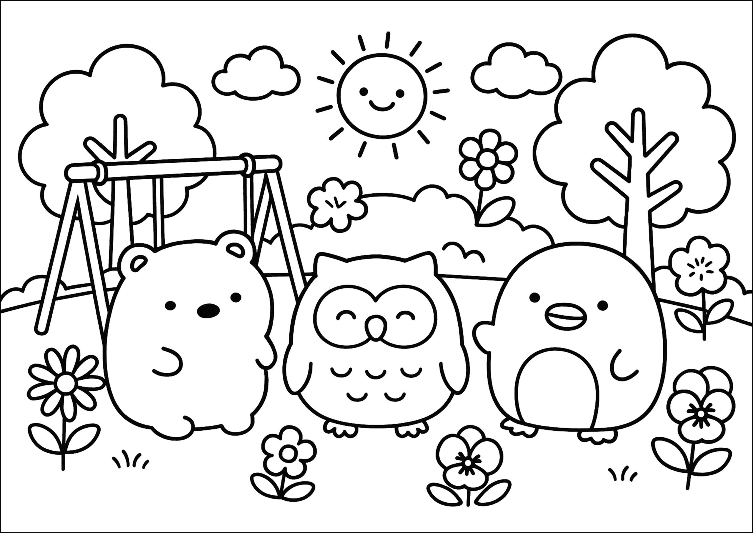 Kawaii Free To Color For Children Kawaii Coloring Pages