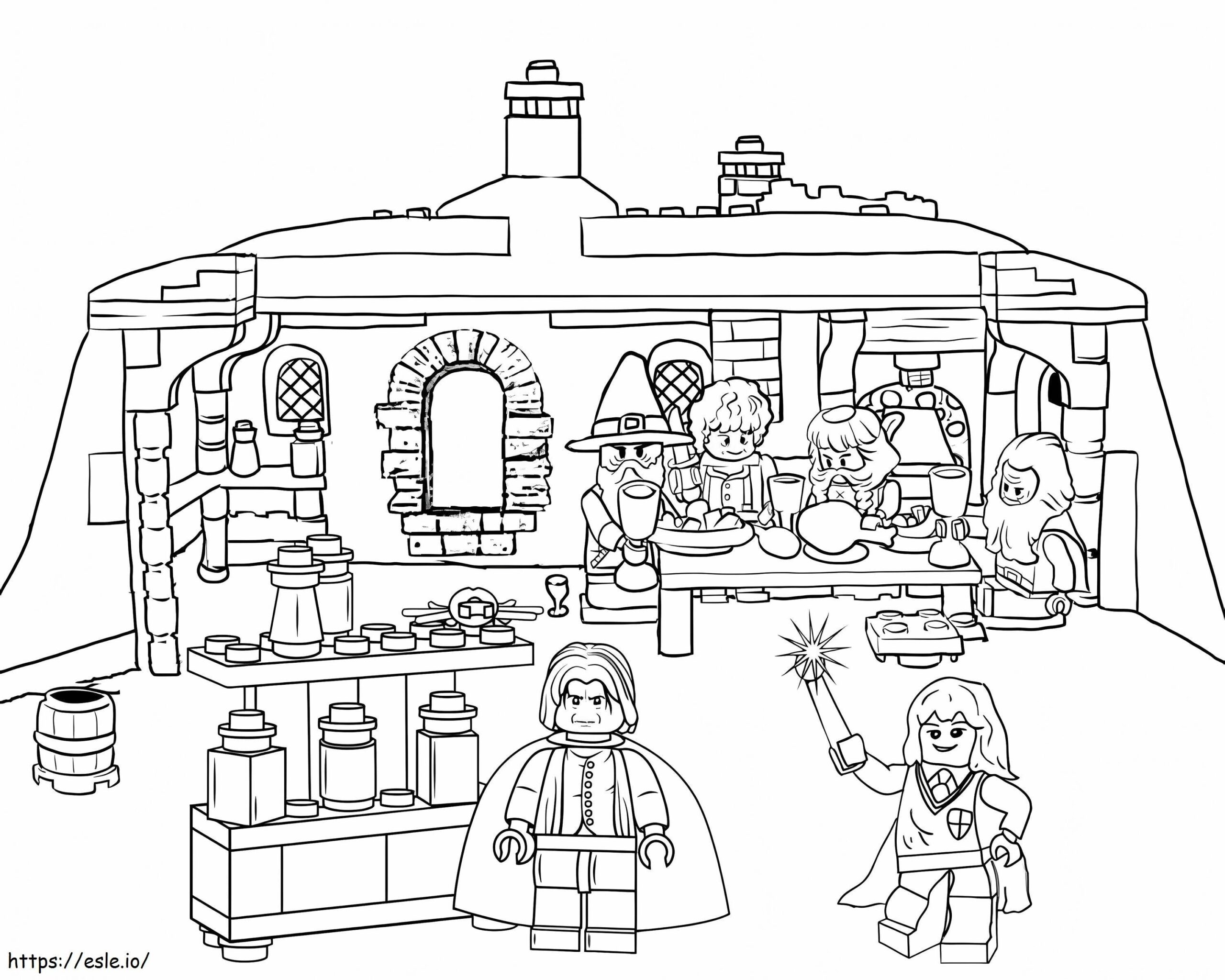 harry potter lego coloring page