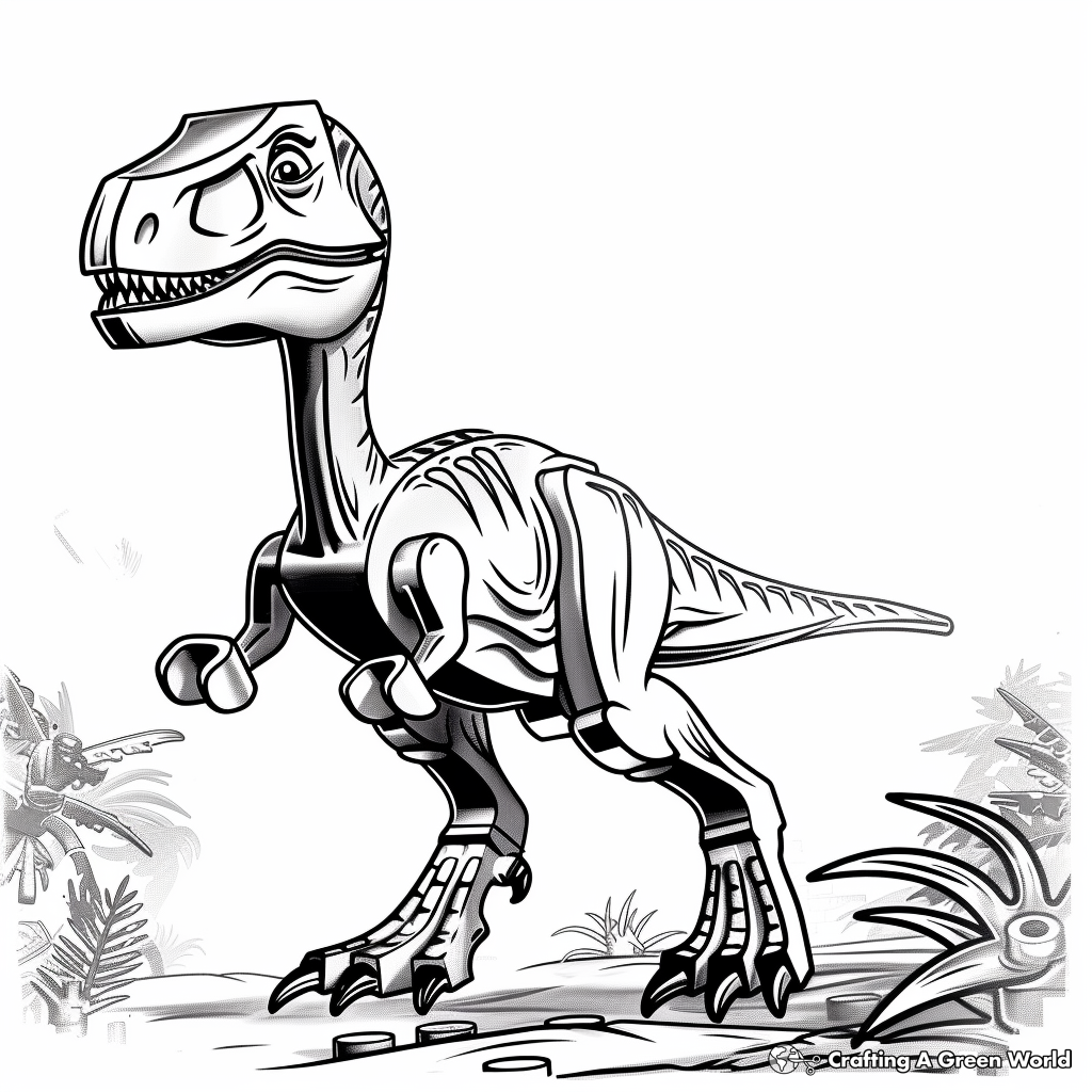 Lego Jurassic World Coloring Pages Free Printable