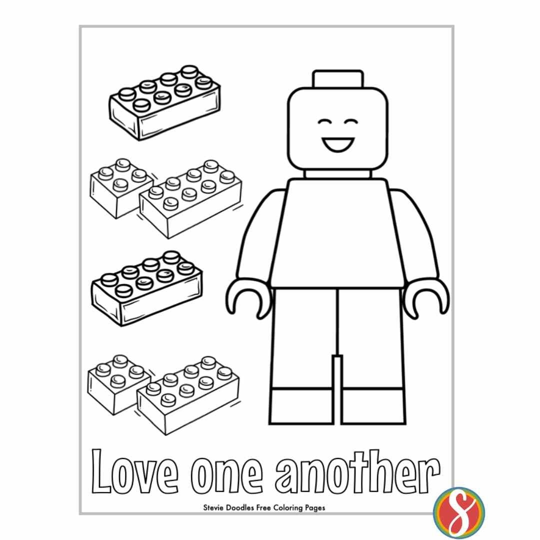 free lego coloring printables