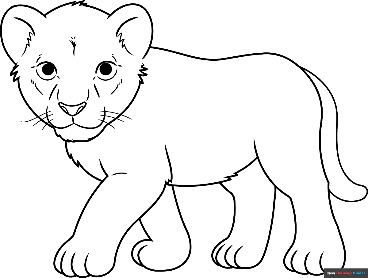 free lion coloring pages