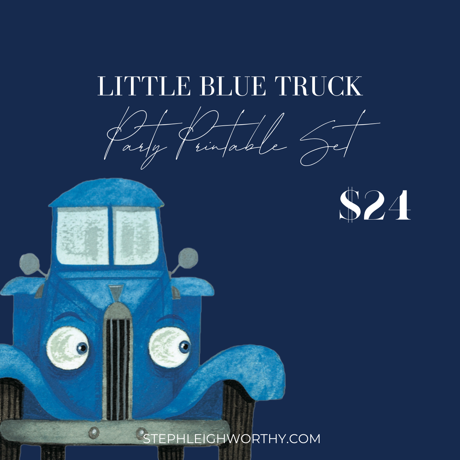 little blue truck free printables