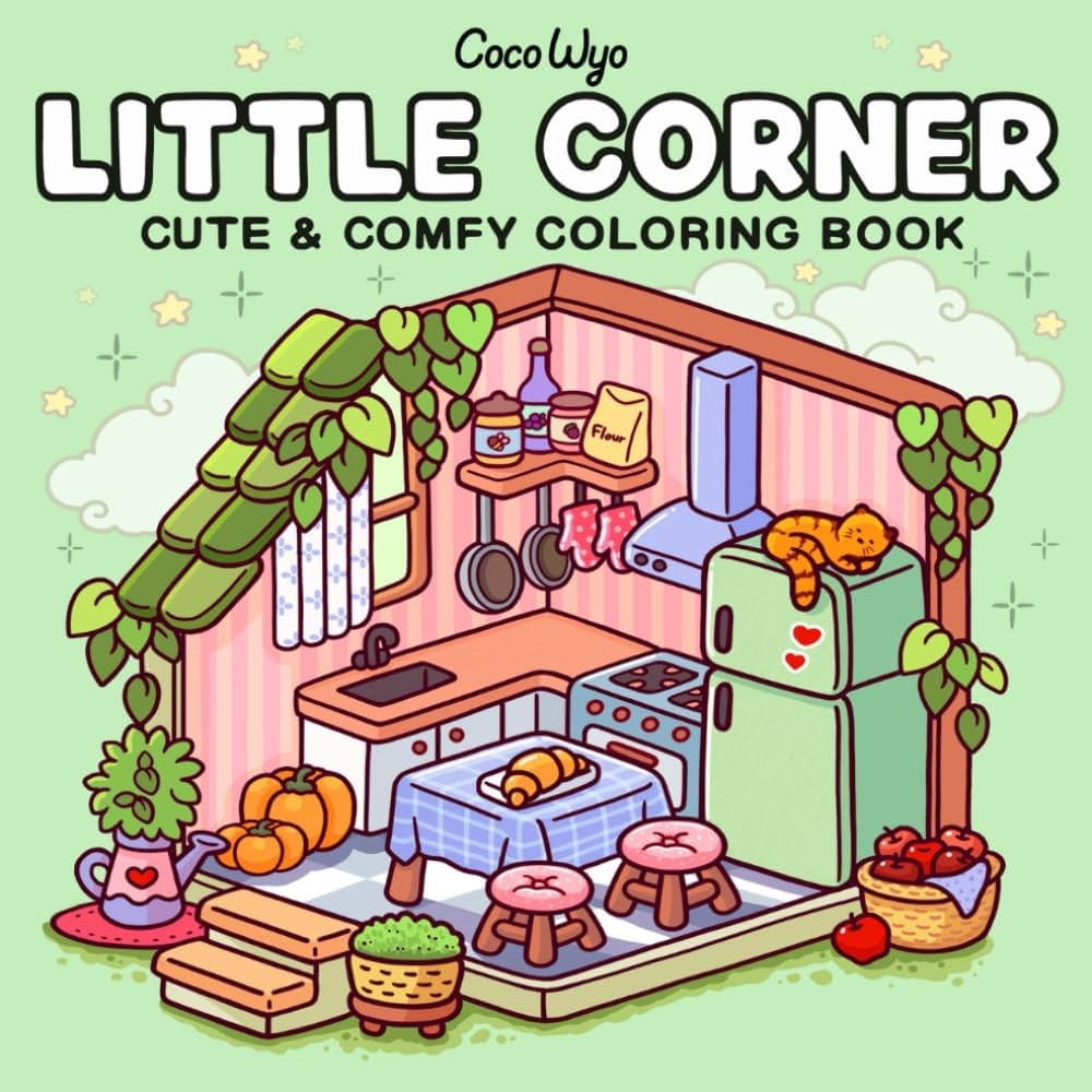 Little Corner Coloring Book For Adults And Teens Super Cute Designs Of Cozy Hygge Spaces For Relaxation Cozy Spaces Coloring Wyo Coco 9798326983169 Amazon Books