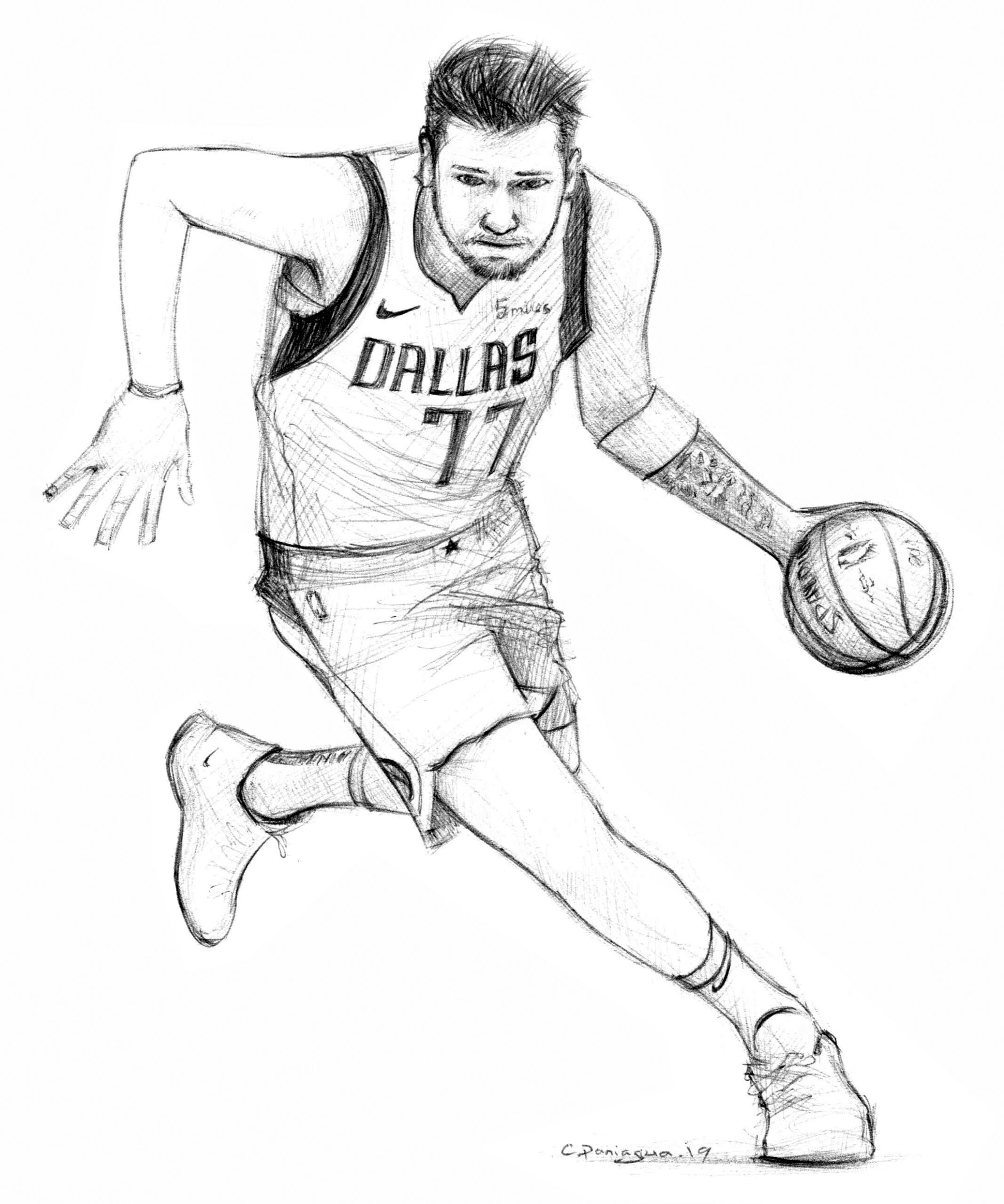 Luka Doncic Drawing Pics Drawing Skill
