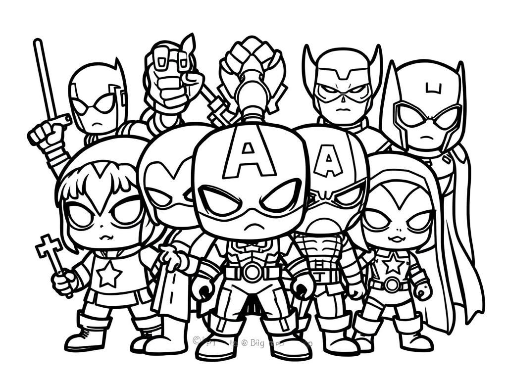 Marvel Superhero Coloring Page Free Printable Coloring Page