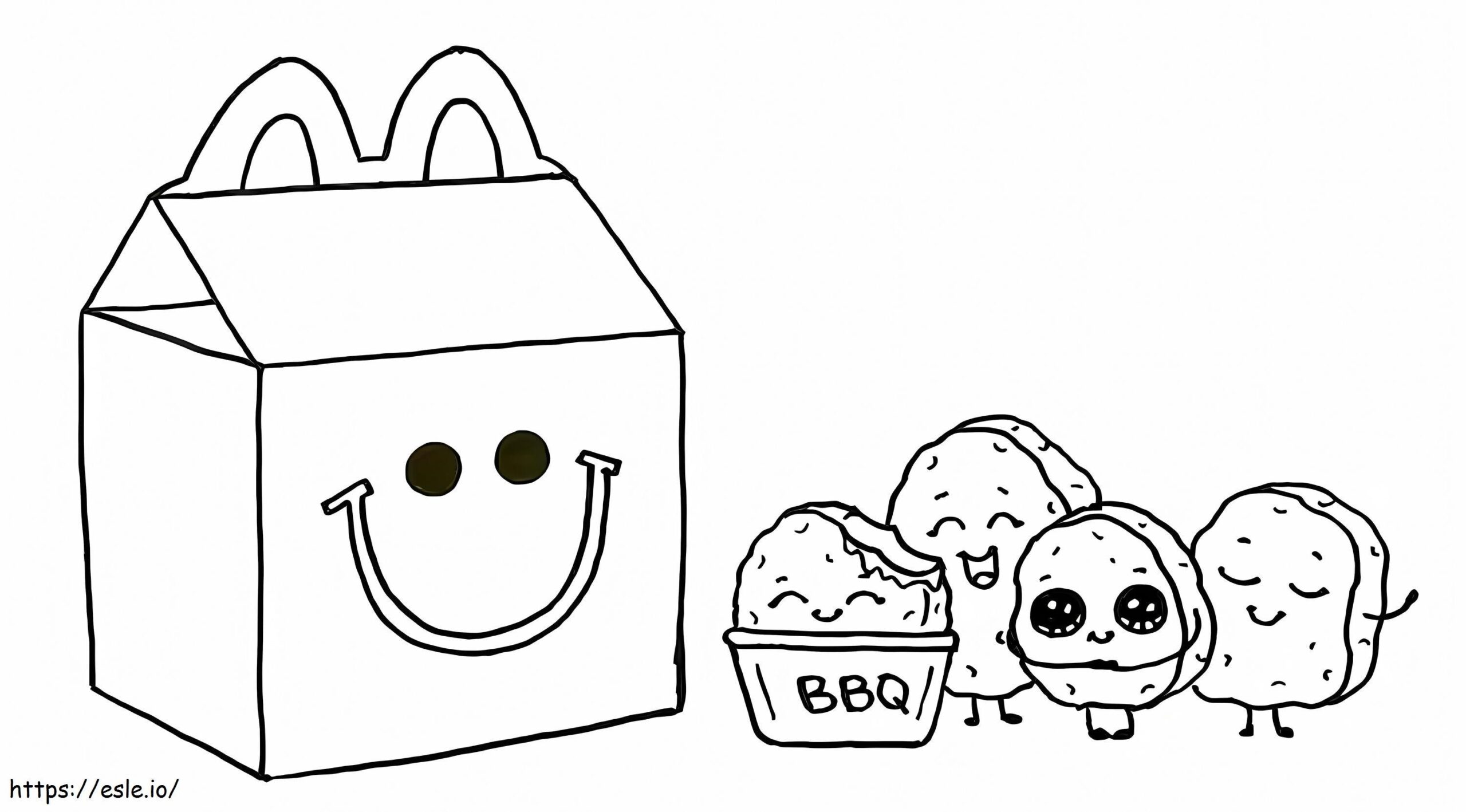 Mcdonald Happy Meal Coloring Coloring Page Mcdonald Happy Meal Coloring Coloring Page