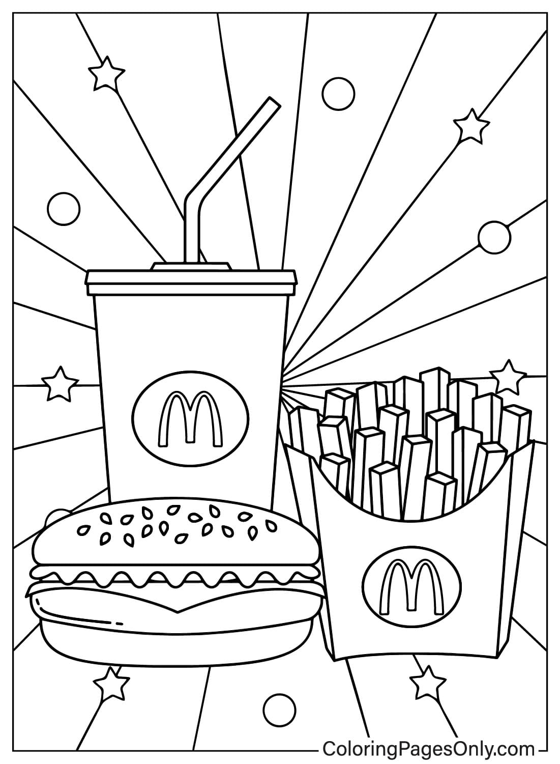 Menu Coloring Pages Menu Coloring Pages