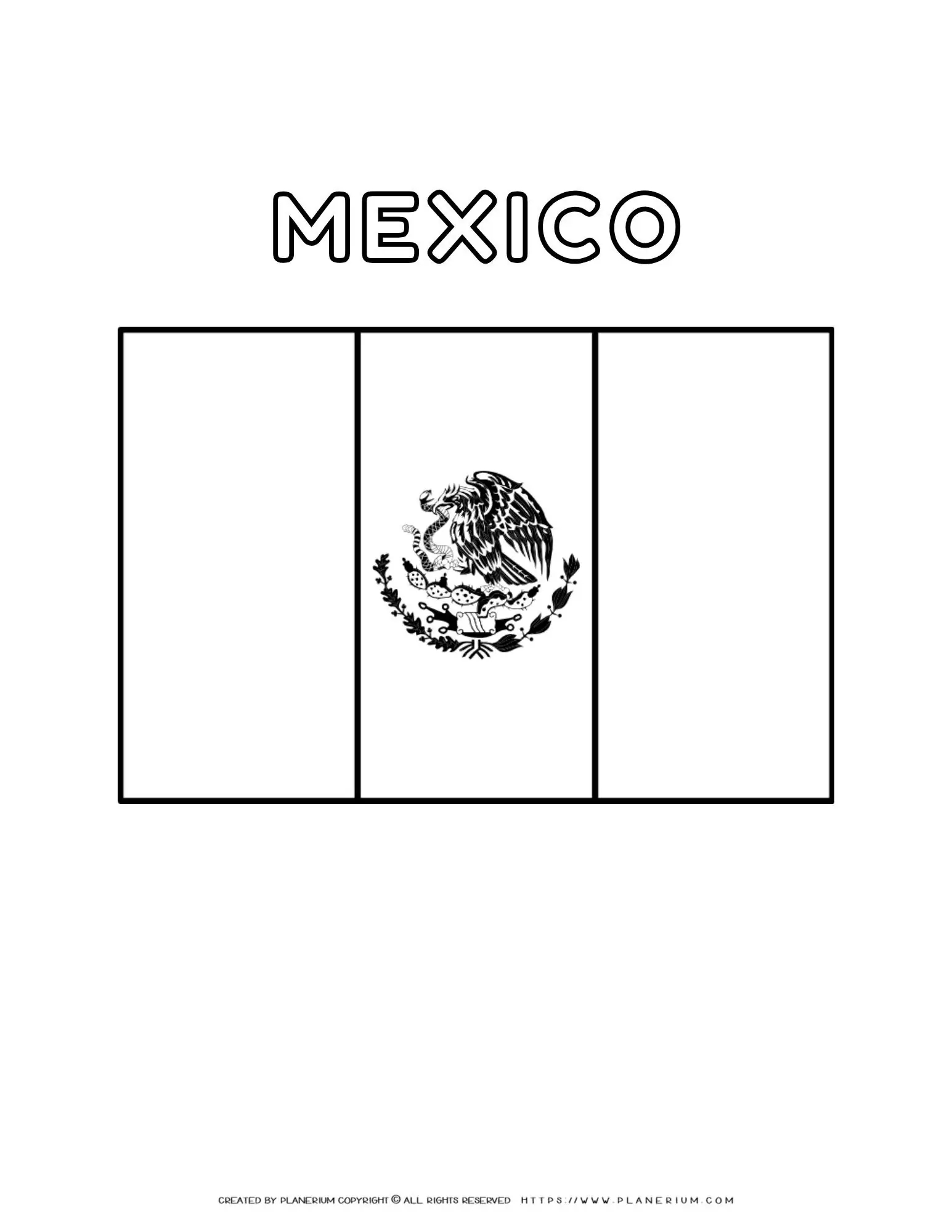 Mexico Flag Coloring Page Fun And Educational Activity Mexico Flag Coloring Page Fun And Educational Activity