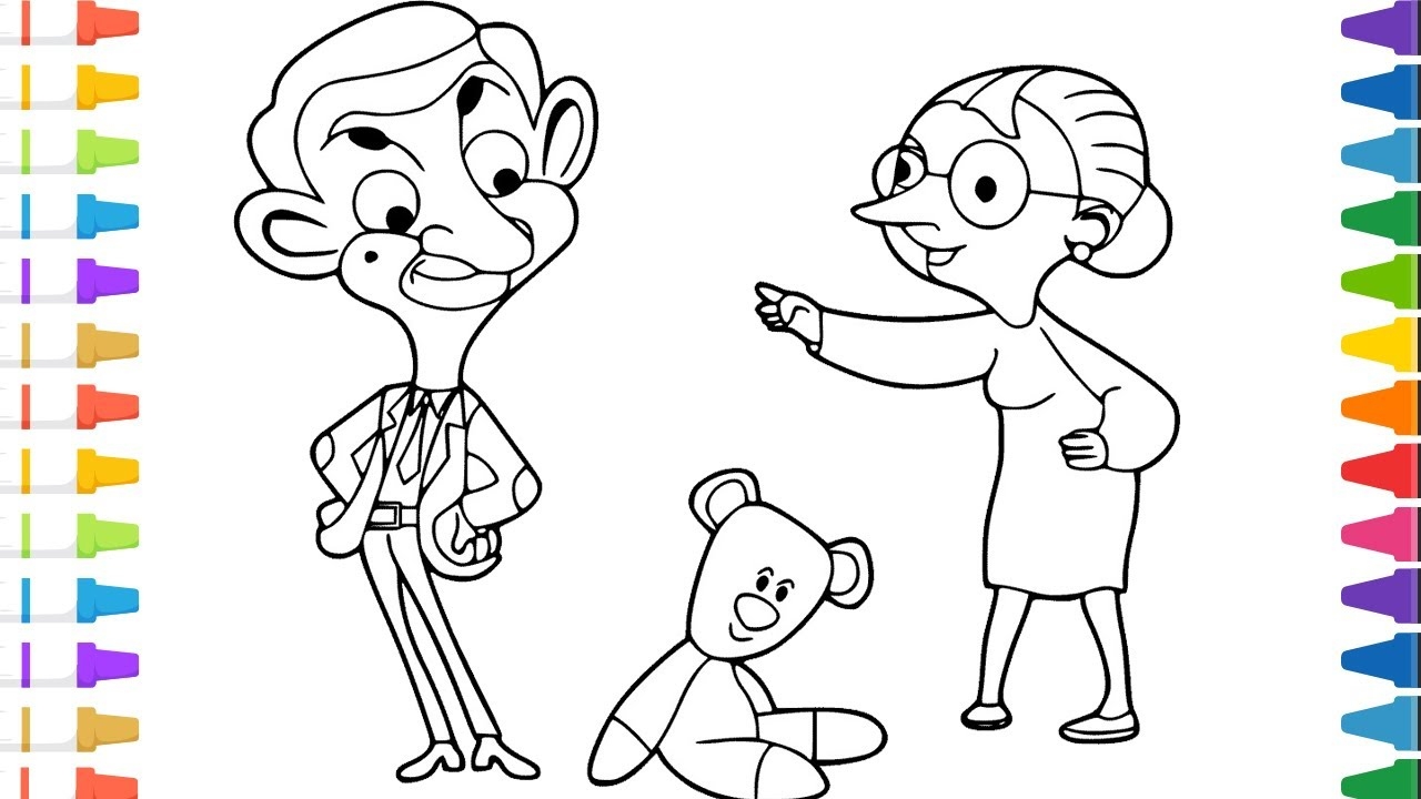 Mr Bean Coloring Page Coloring Mr Bean The Coloring Pages YouTube Mr Bean Coloring Page Coloring Mr Bean The Coloring Pages YouTube