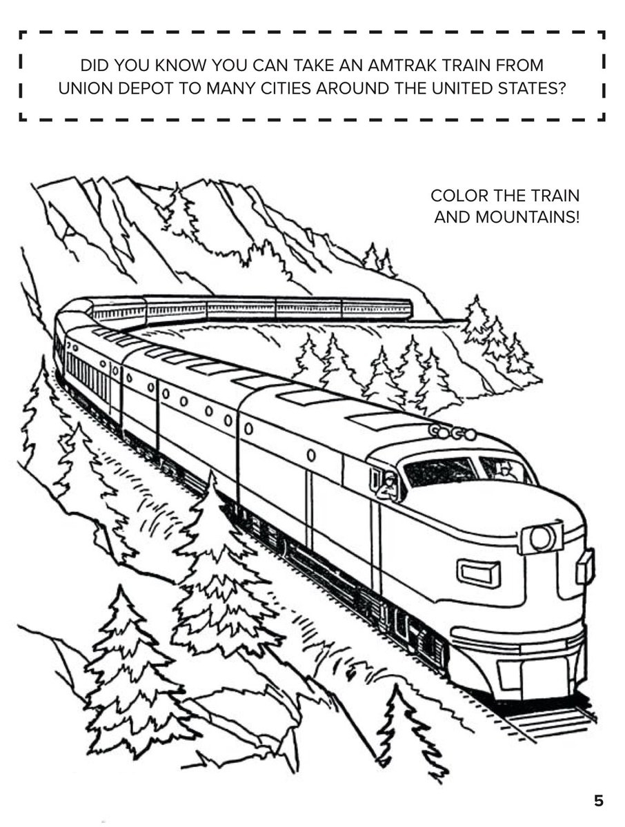 National Train Day May 9 2020 Try These Coloring Sheets nationaltrainday coloring modeltrains modelrailroad amtrak UnionDepot