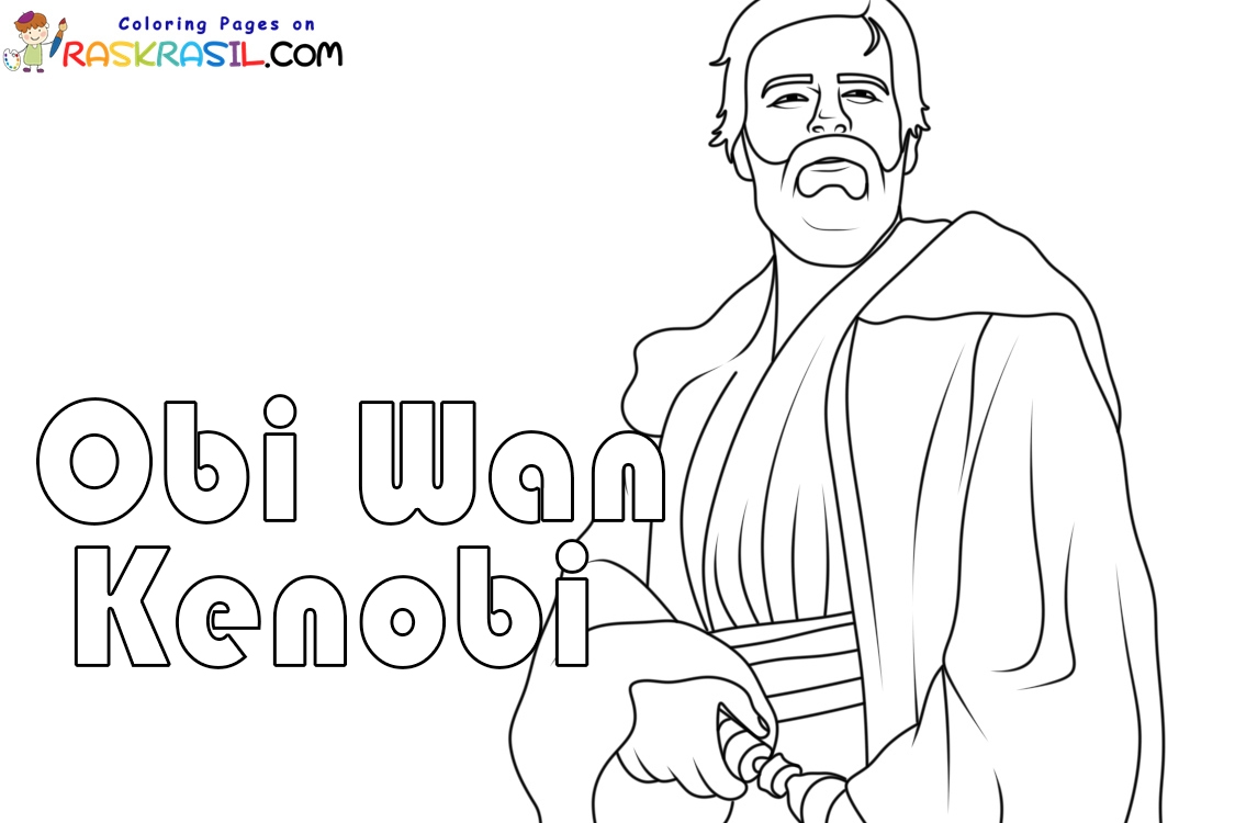 obi wan coloring page
