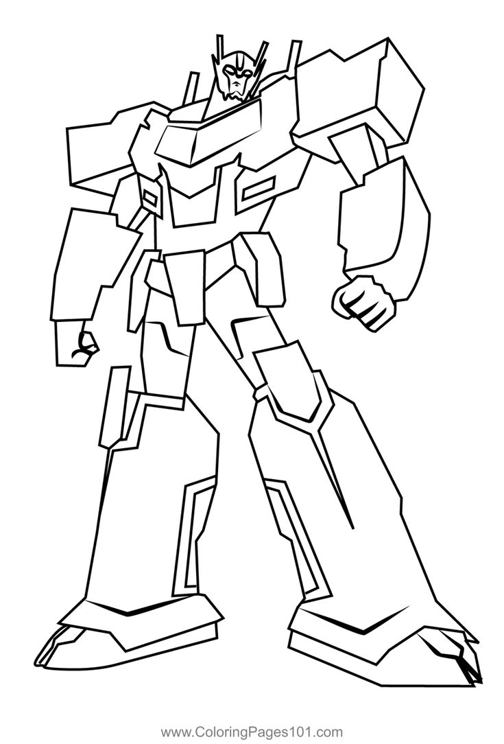 Optimus Prime From Transformers Coloring Page