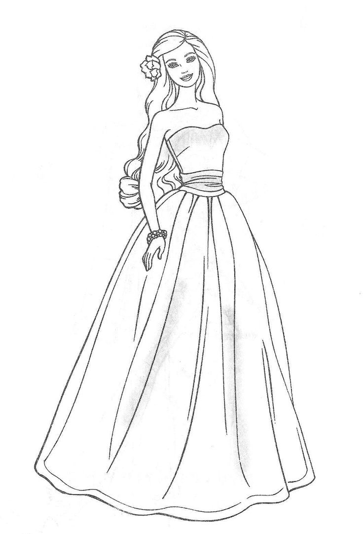 free coloring pages of barbie